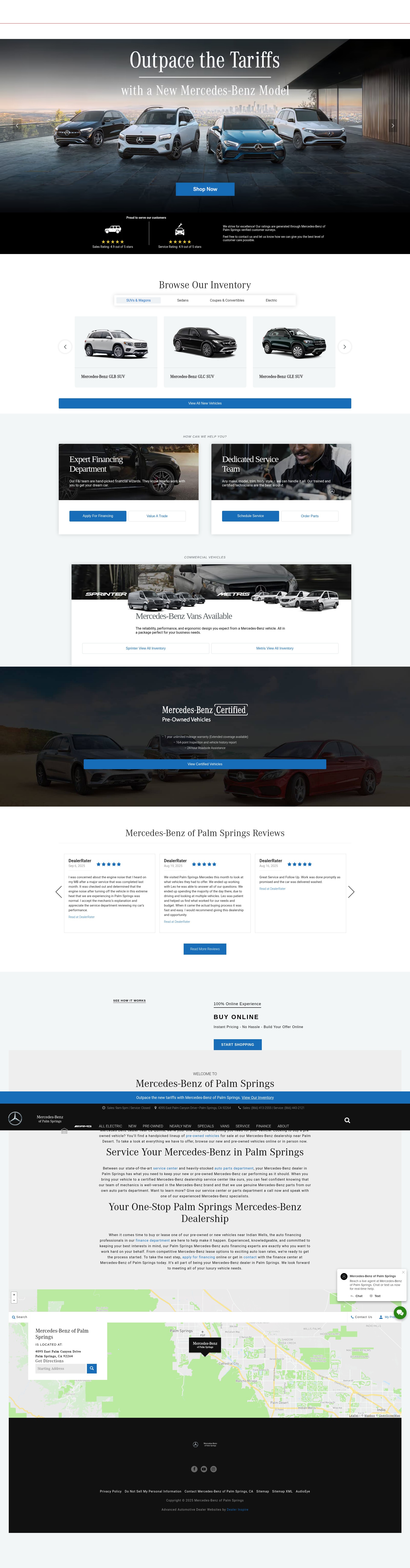 Screenshot of www.mercedesofpalmsprings.com