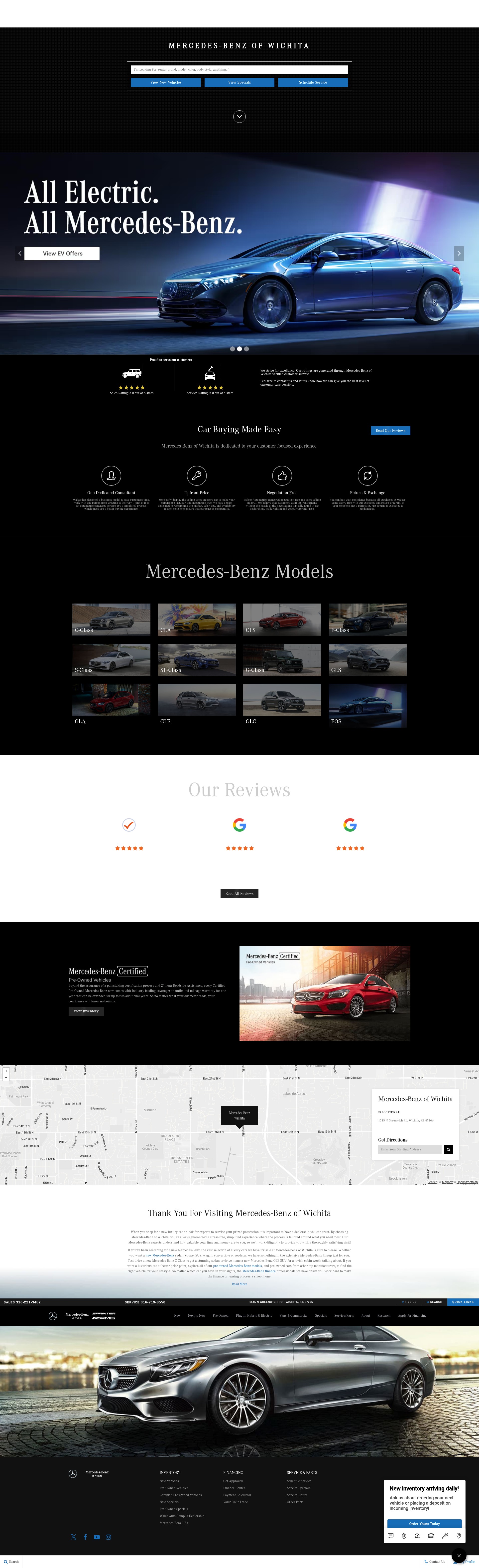 Screenshot of www.mercedesofwichita.com