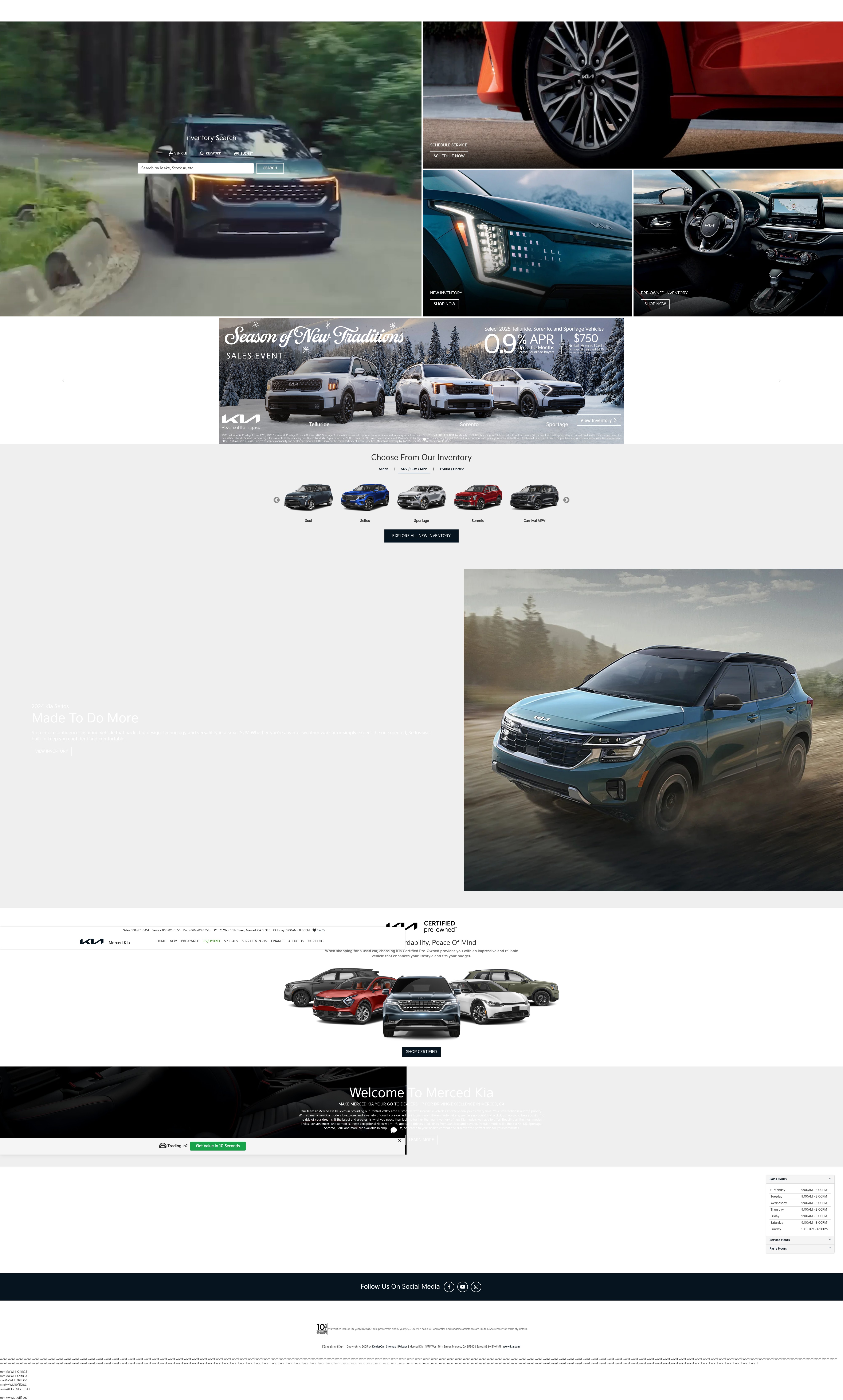 Screenshot of www.mercedkia.com