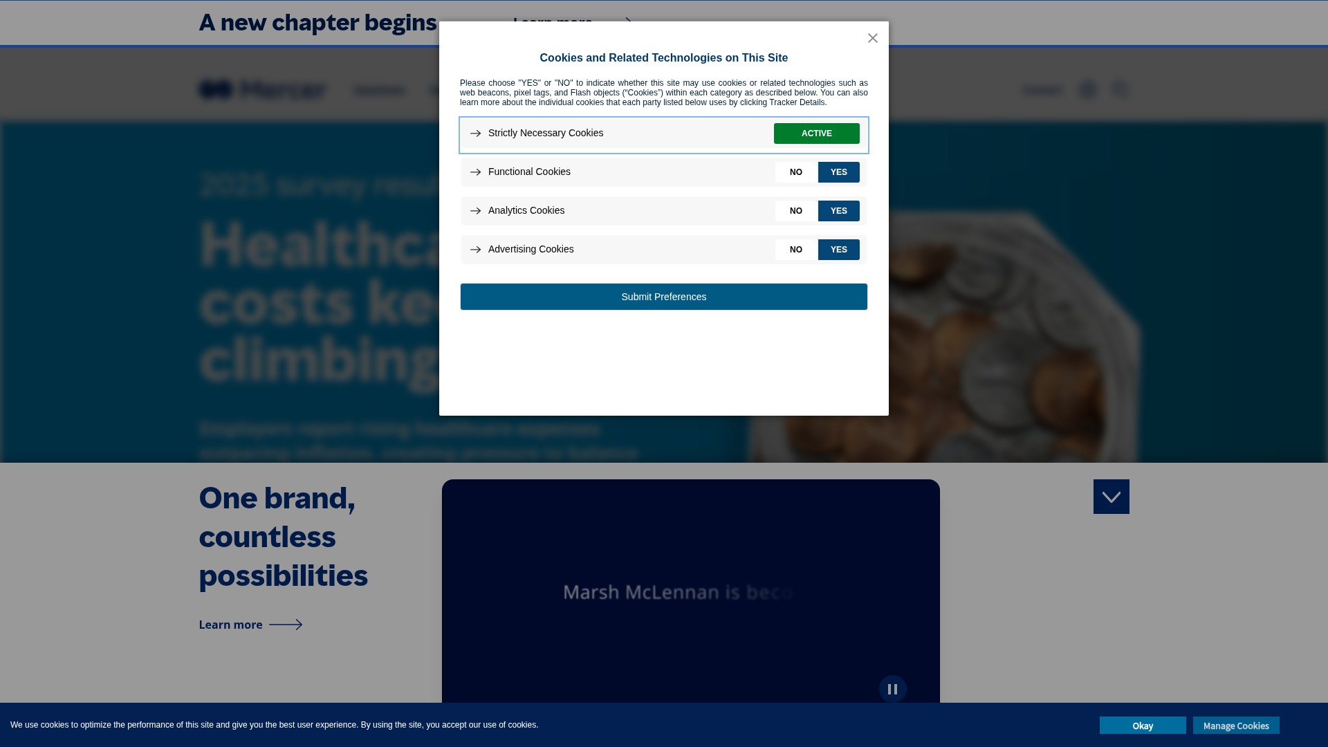Screenshot of www.mercer.com