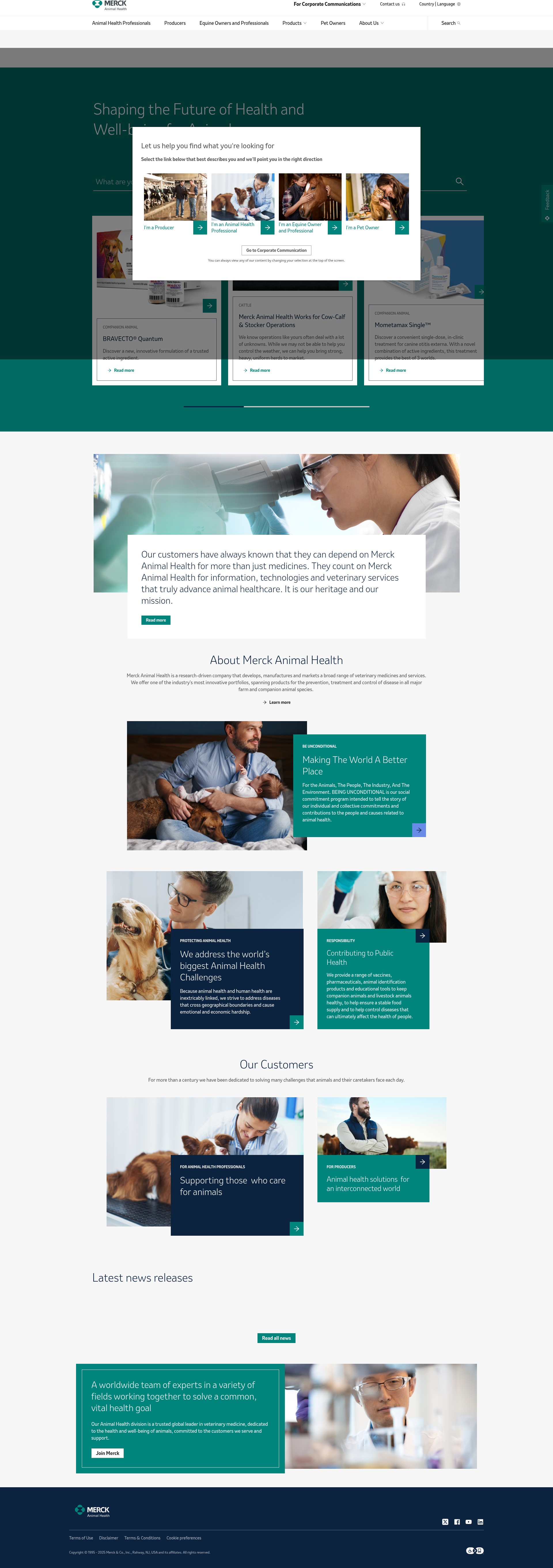 Screenshot of www.merck-animal-health-usa.com