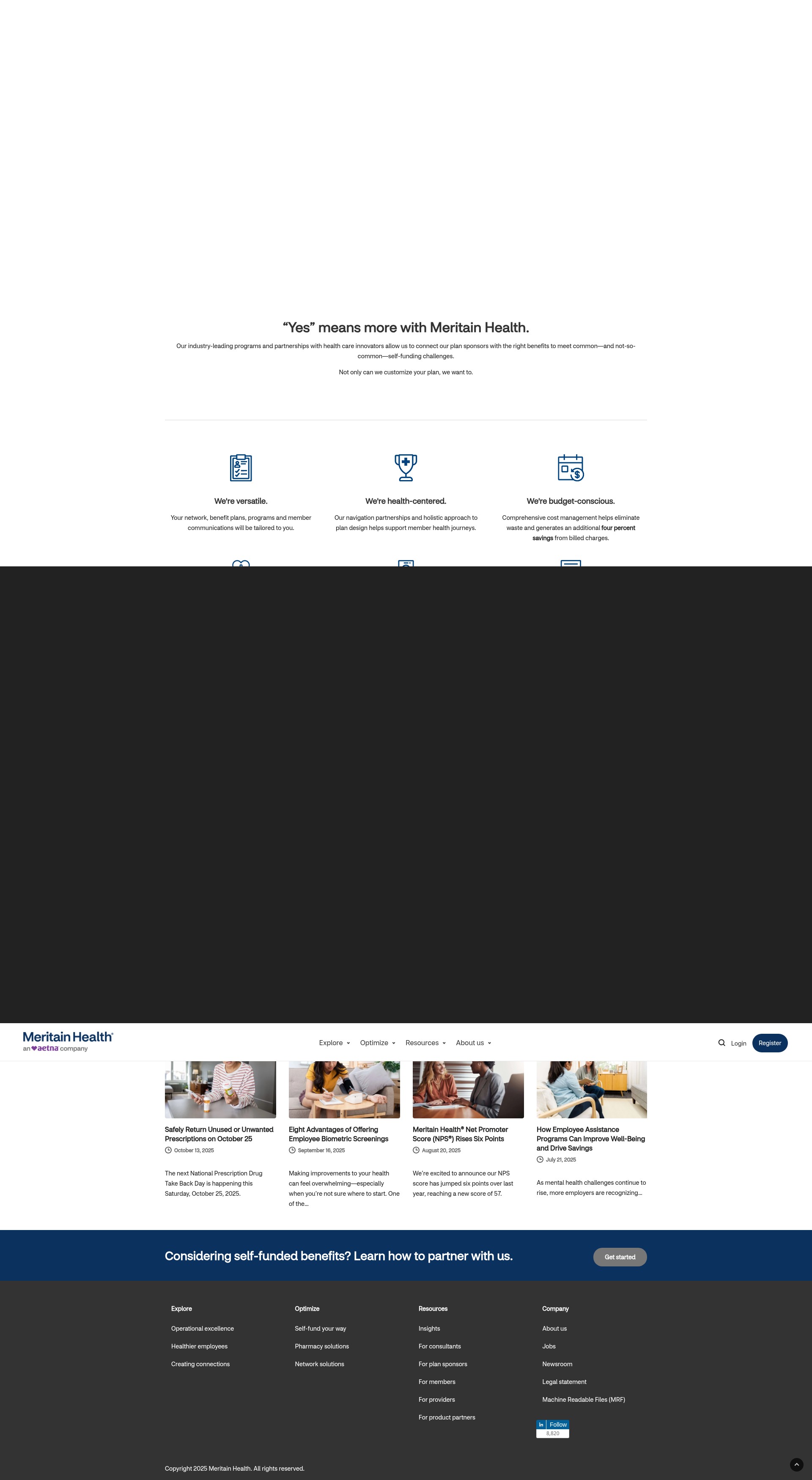 Screenshot of www.meritain.com