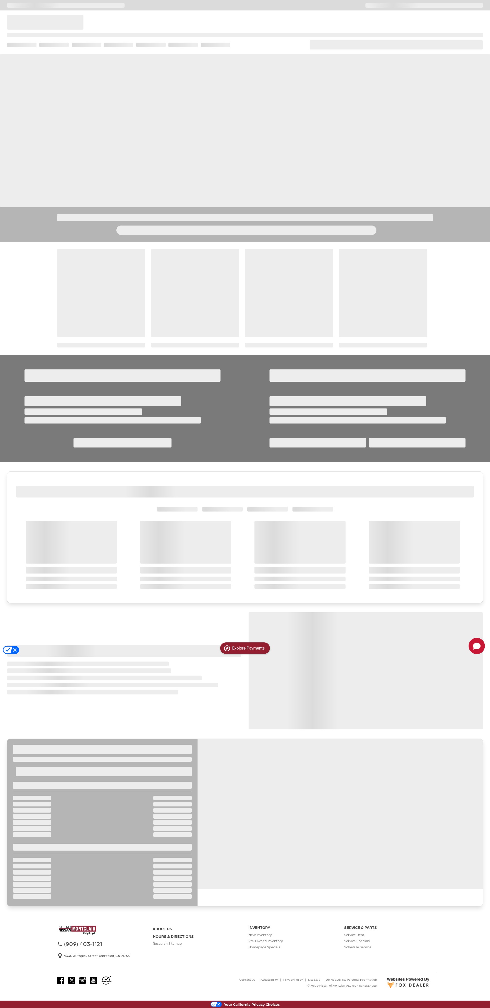 Screenshot of www.metronissanmontclair.com
