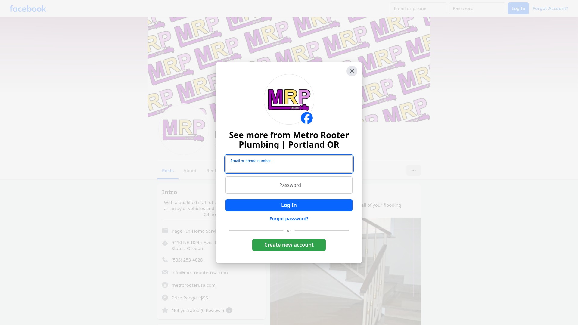 Screenshot of www.metrorooterusa.com