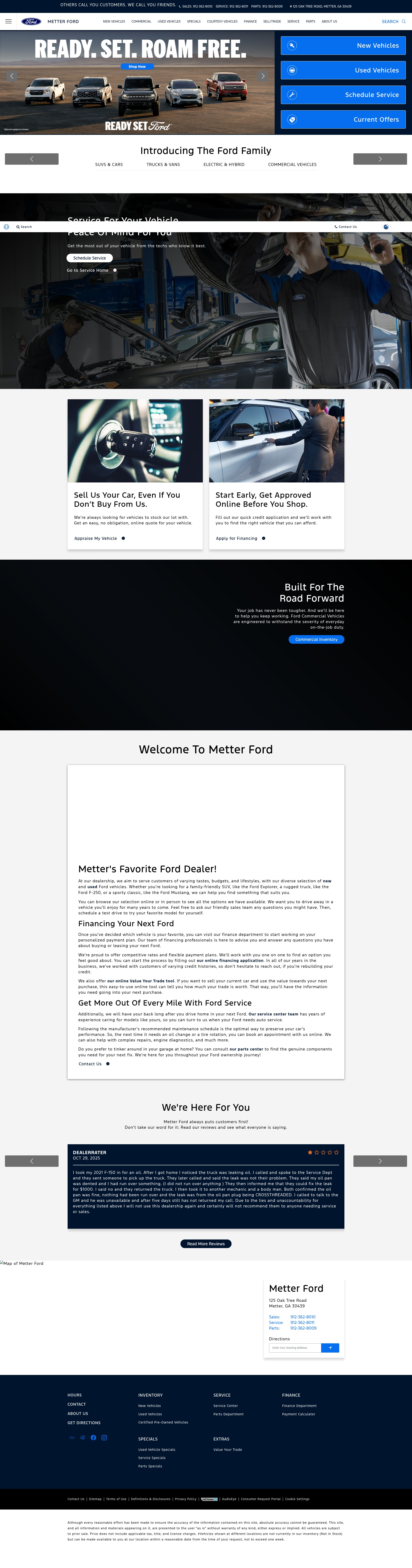 Screenshot of www.metterford.com