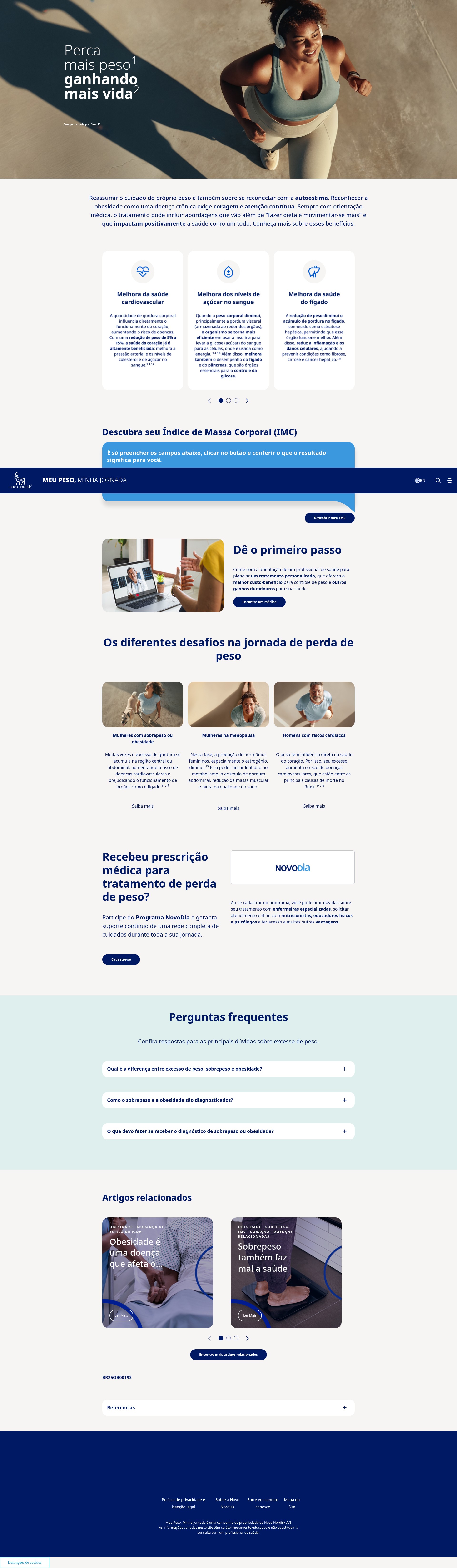 Screenshot of www.meupesominhajornada.com.br