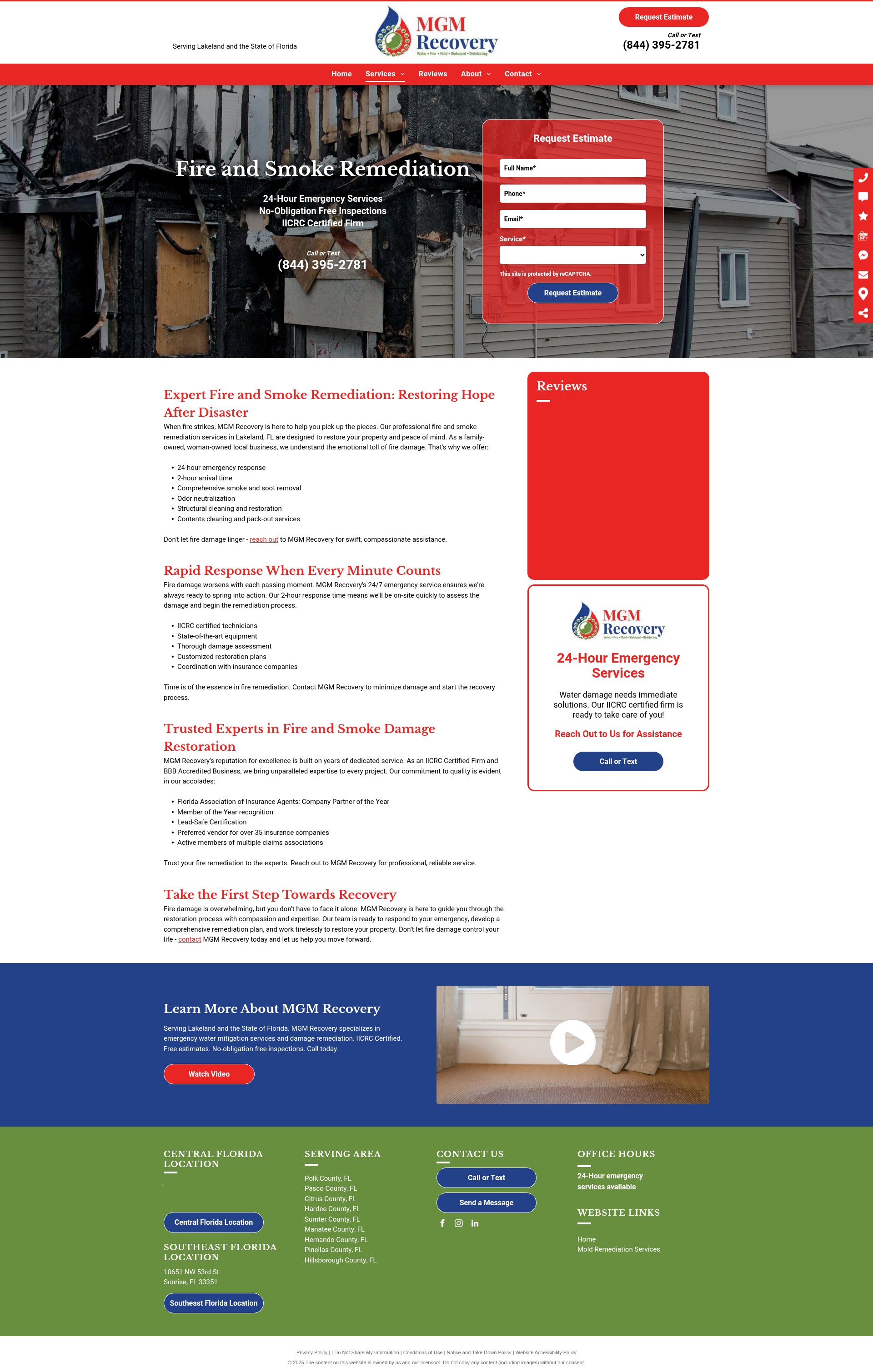 Screenshot of www.mgmrecovery.org