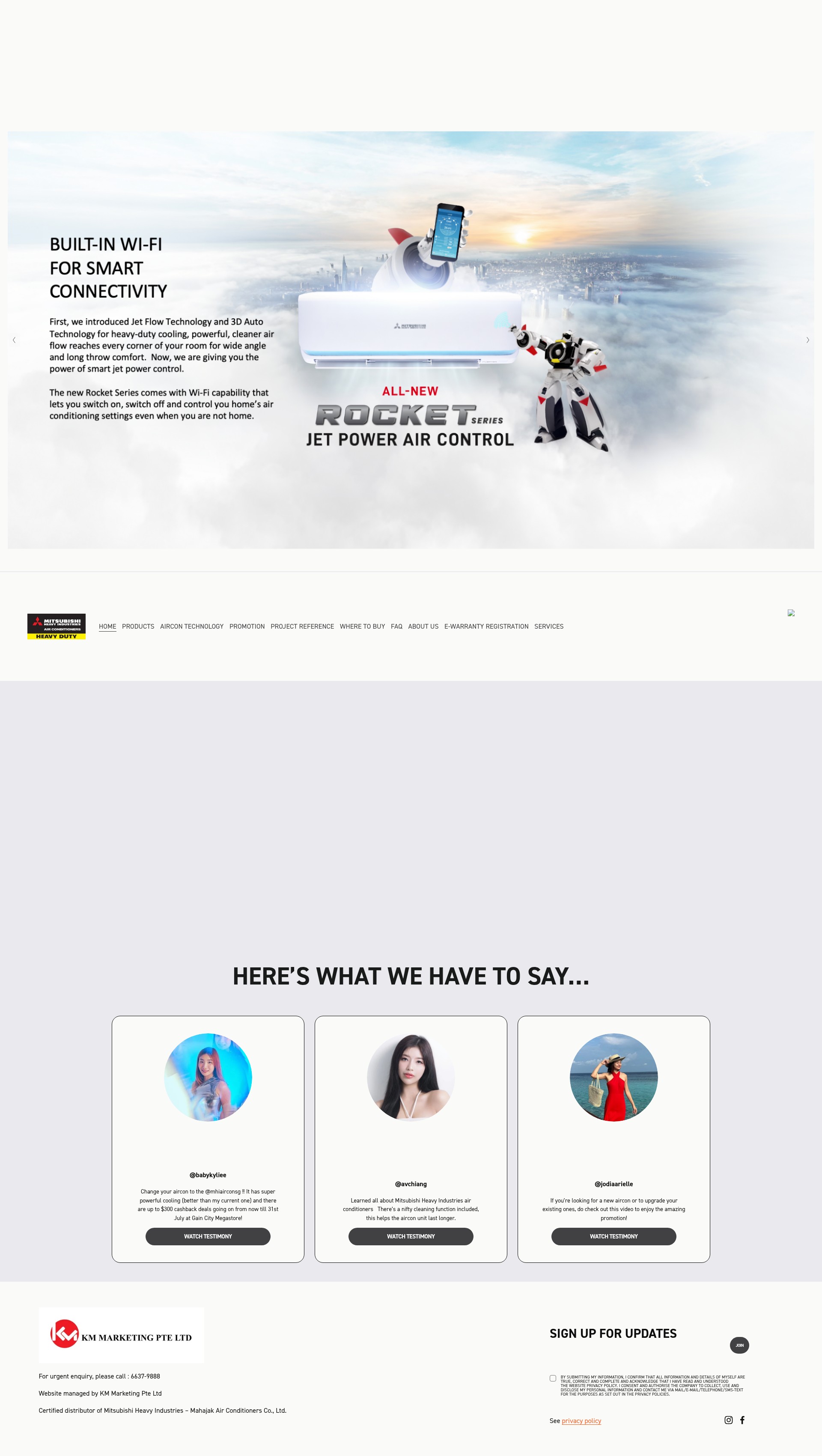 Screenshot of www.mhiaircon.com.sg
