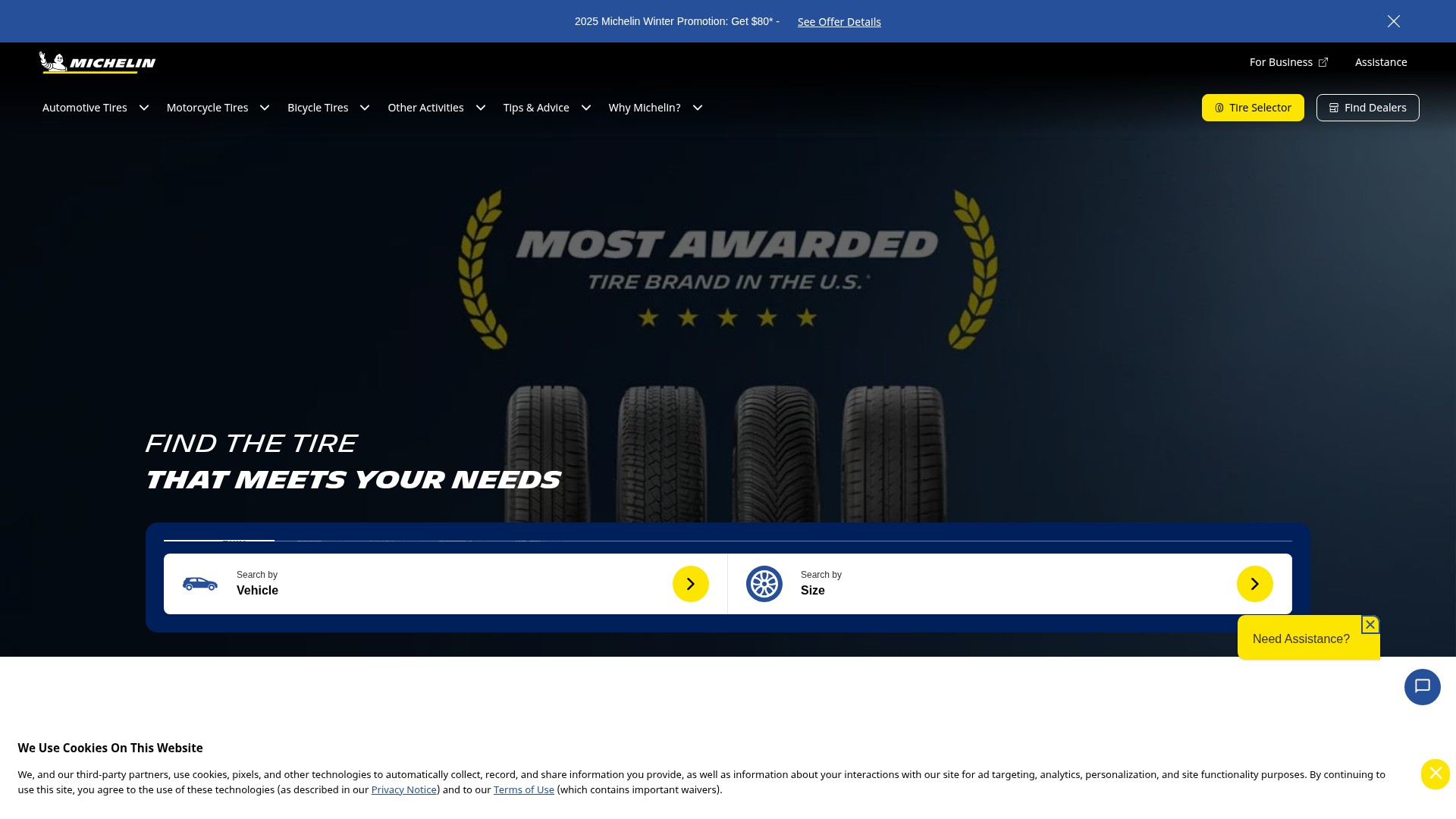 Screenshot of www.michelinman.com