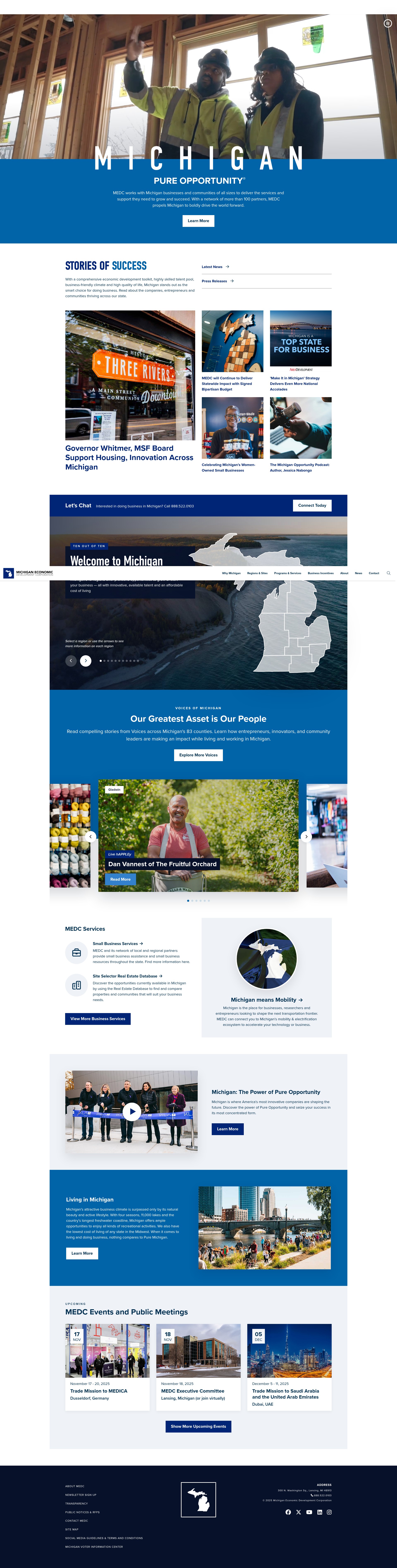 Screenshot of www.michiganbusiness.org