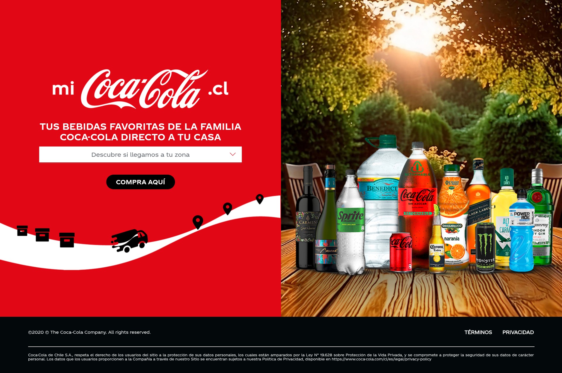 Screenshot of www.micoca-cola.cl