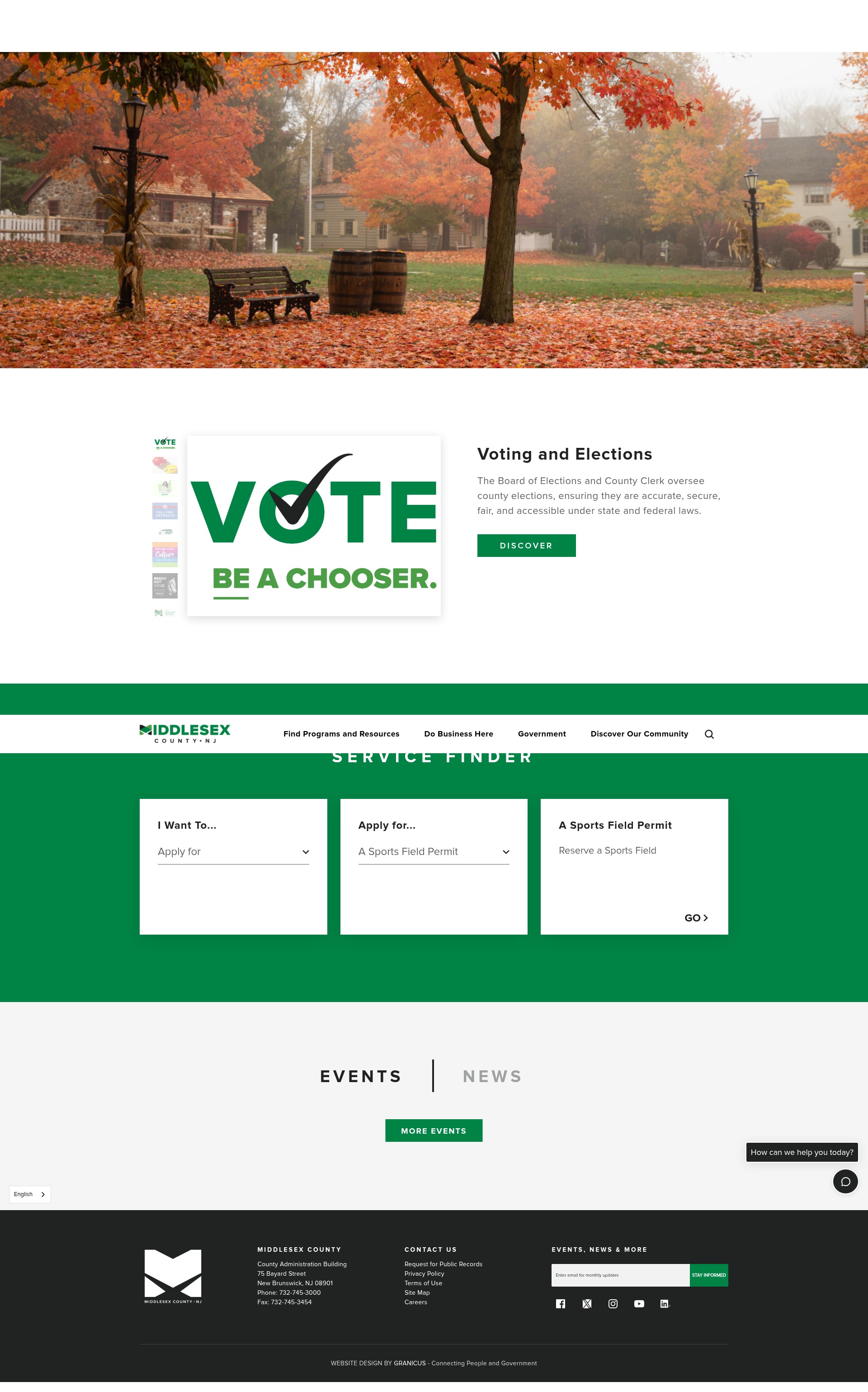 Screenshot of www.middlesexcountynj.gov