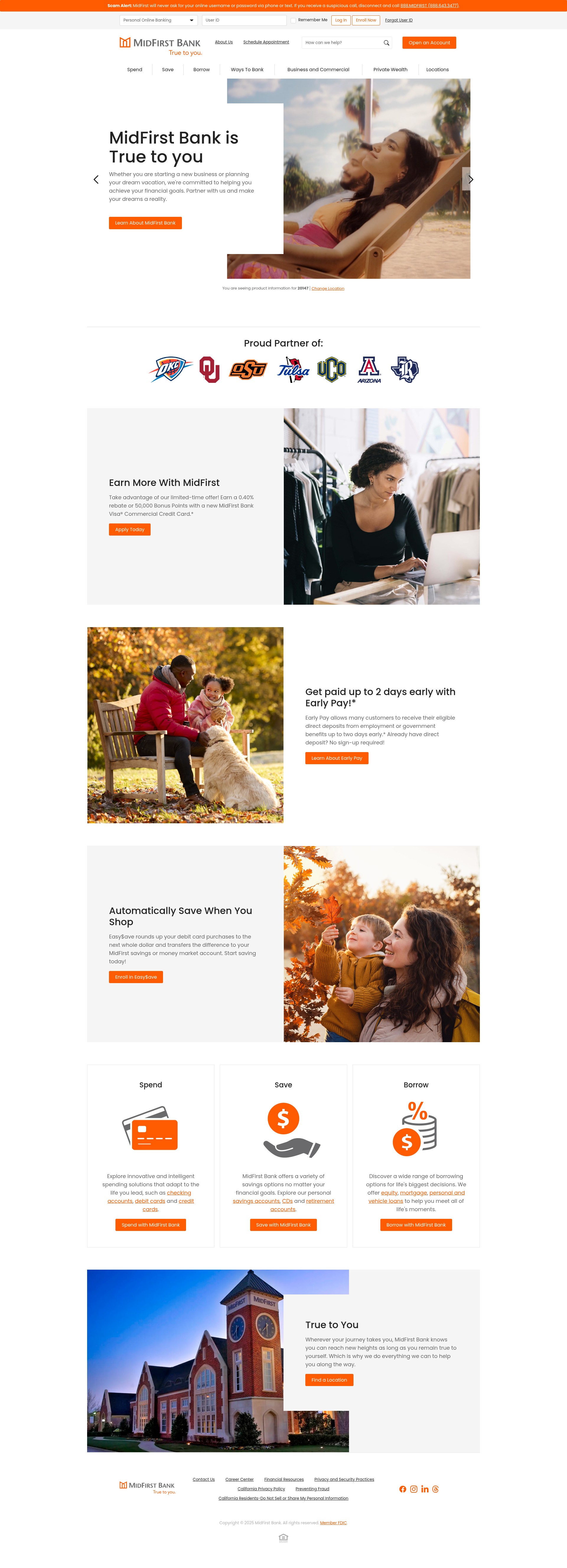 Screenshot of www.midfirst.com