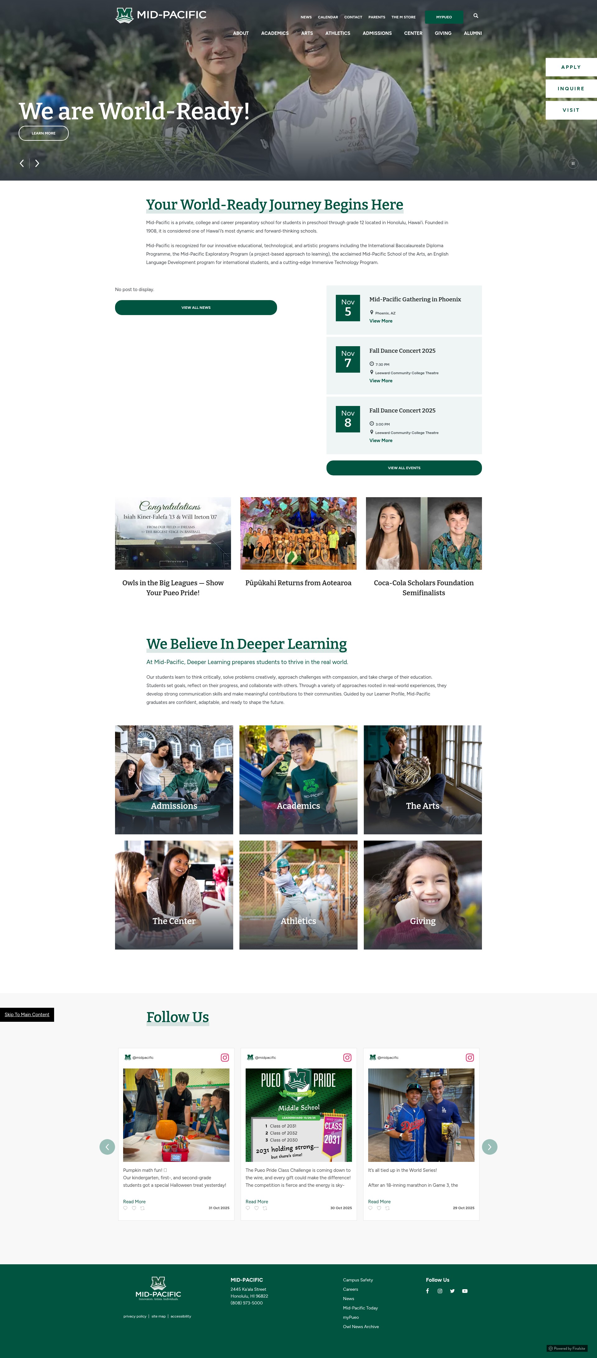 Screenshot of www.midpac.edu