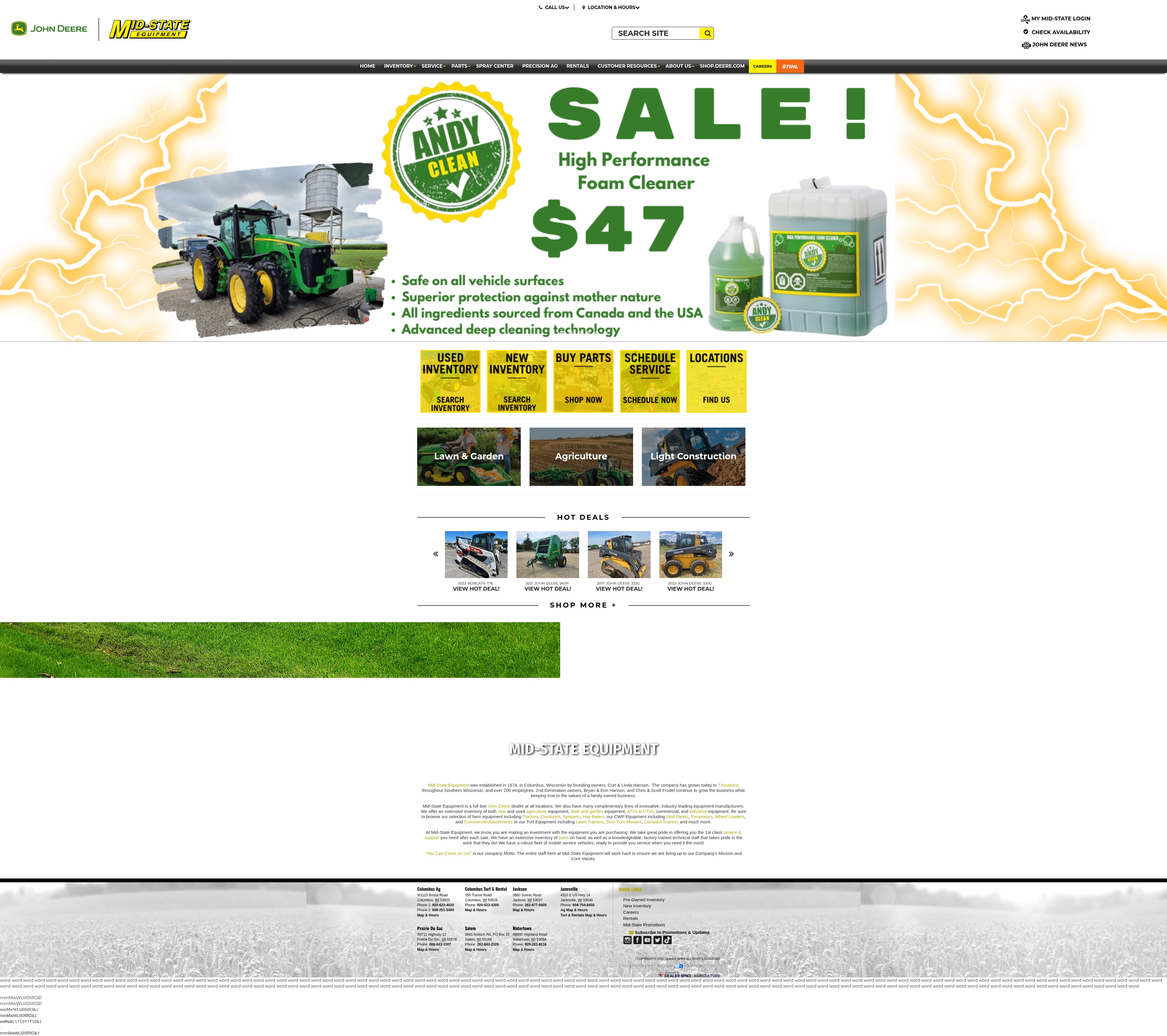 Screenshot of www.midstateequipment.com