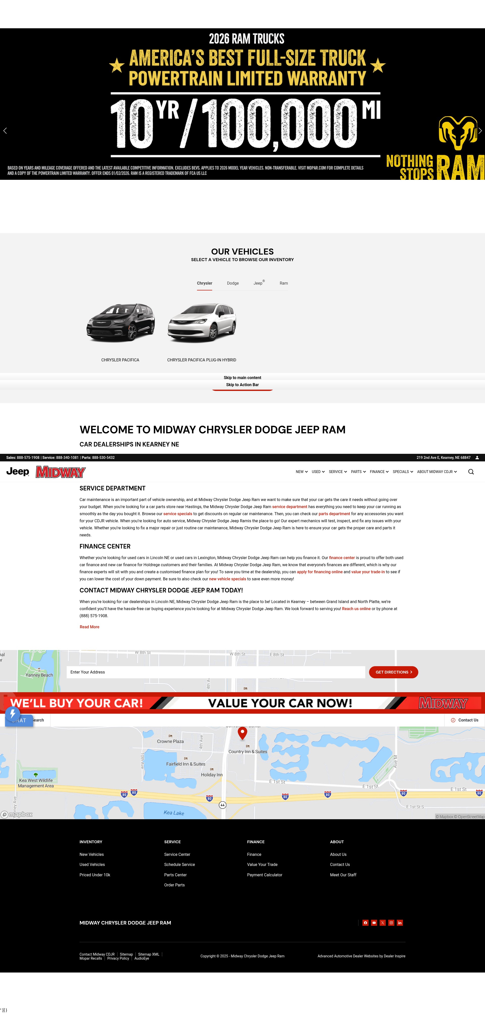 Screenshot of www.midwaycdjr.com