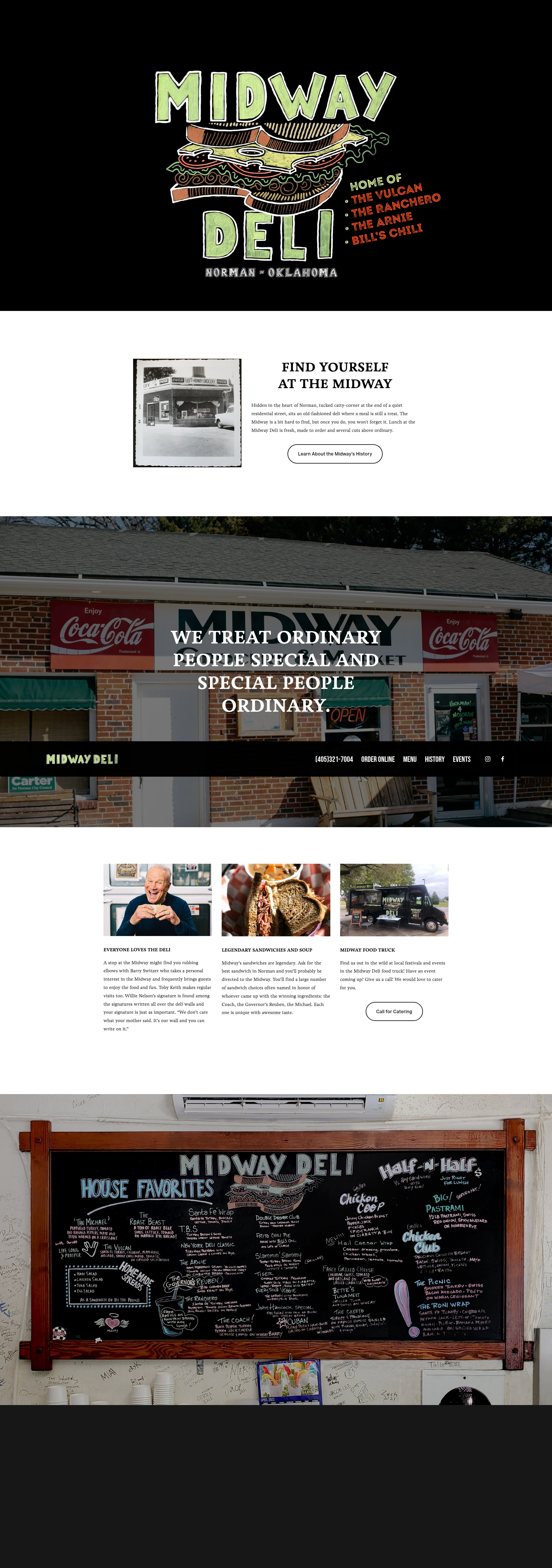 Screenshot of www.midwaydeli.com