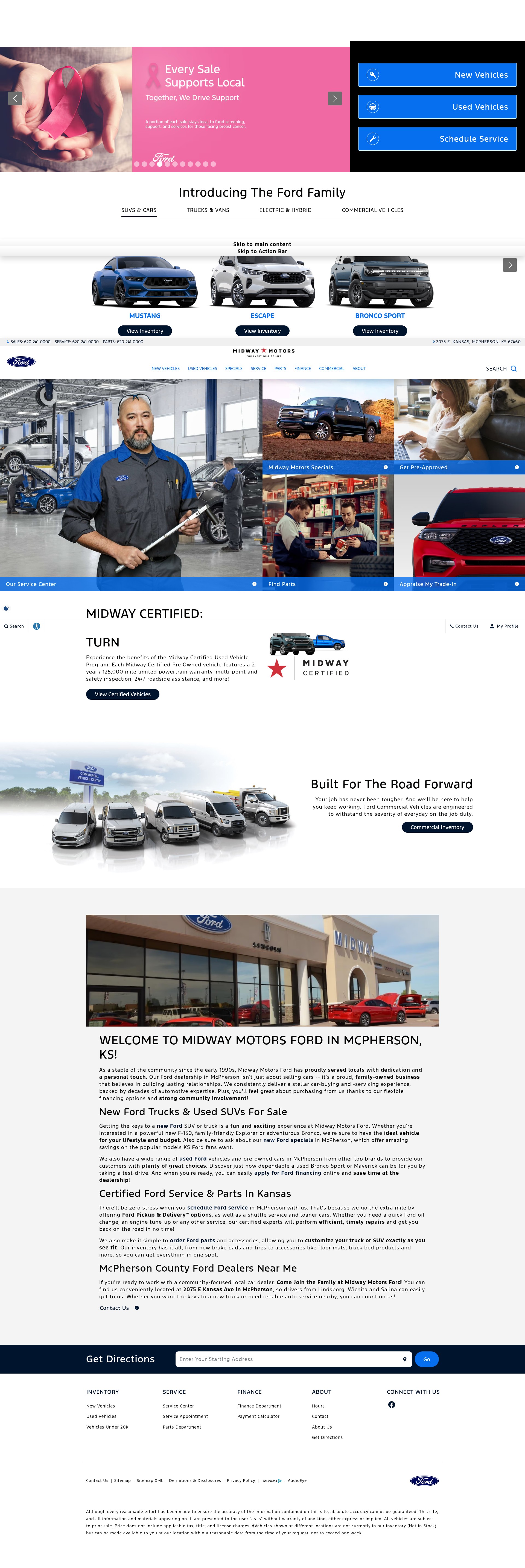 Screenshot of www.midwaymotorsford.com