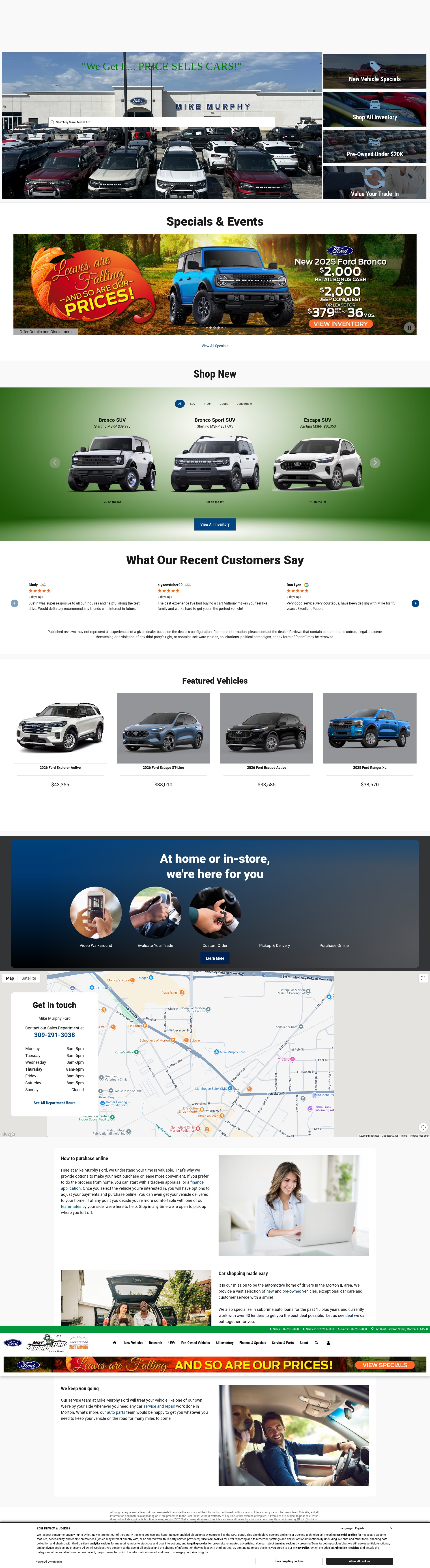 Screenshot of www.mikemurphyford.com