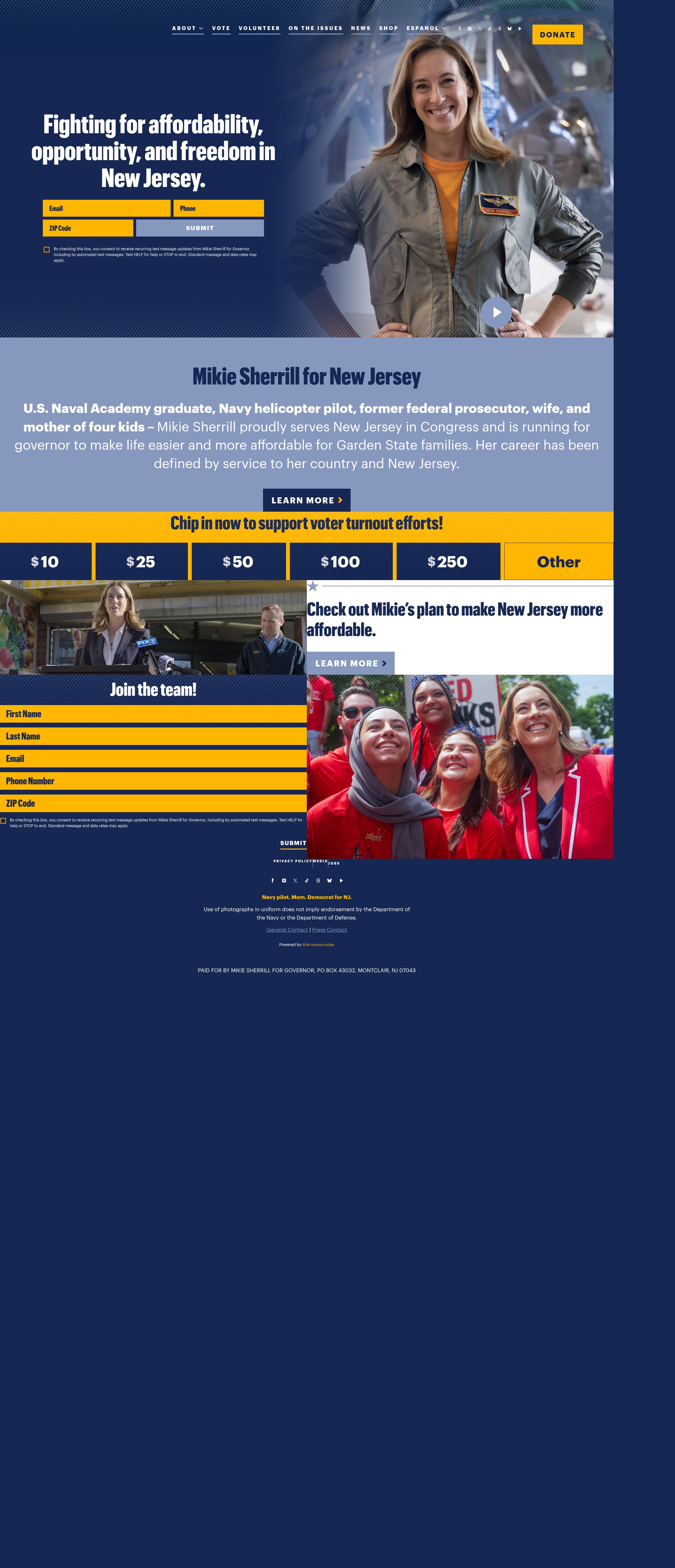 Screenshot of www.mikiesherrill.com