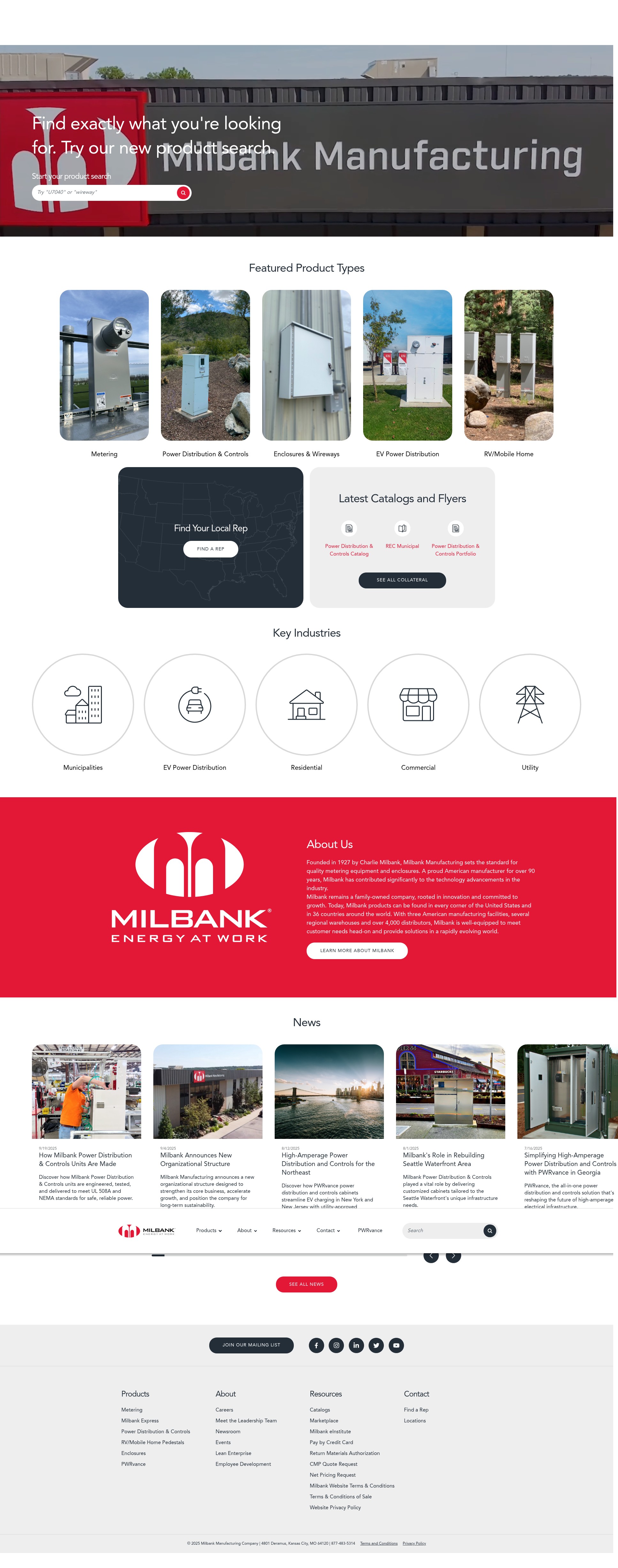 Screenshot of www.milbankworks.com