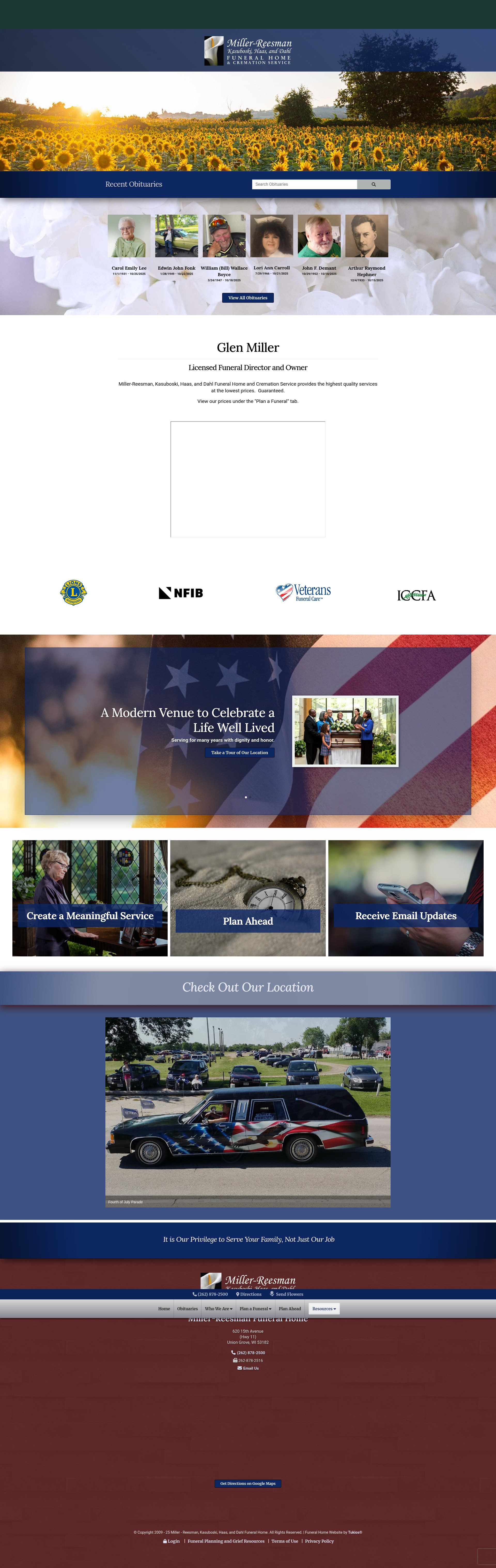 Screenshot of www.miller-reesman.com