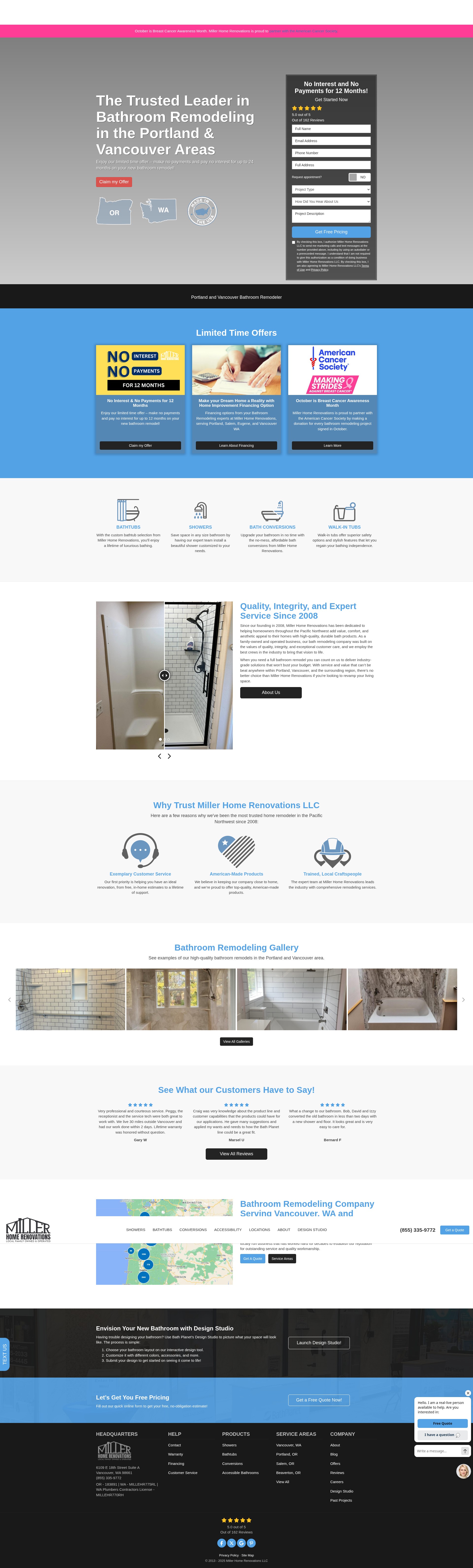 Screenshot of www.millerhomerenovations.net