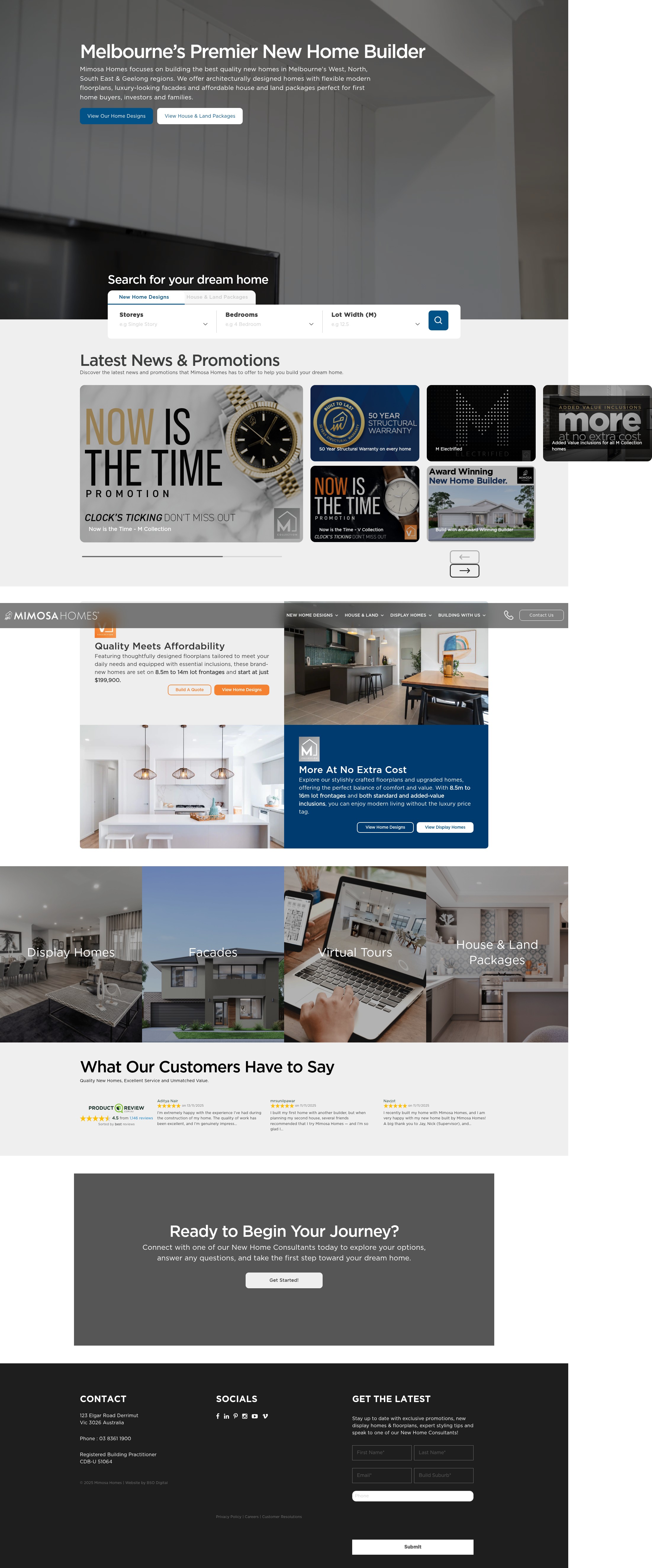 Screenshot of www.mimosahomes.com.au