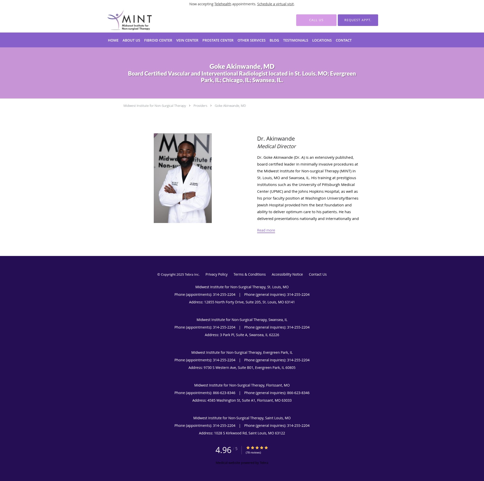 Screenshot of www.mintstl.com