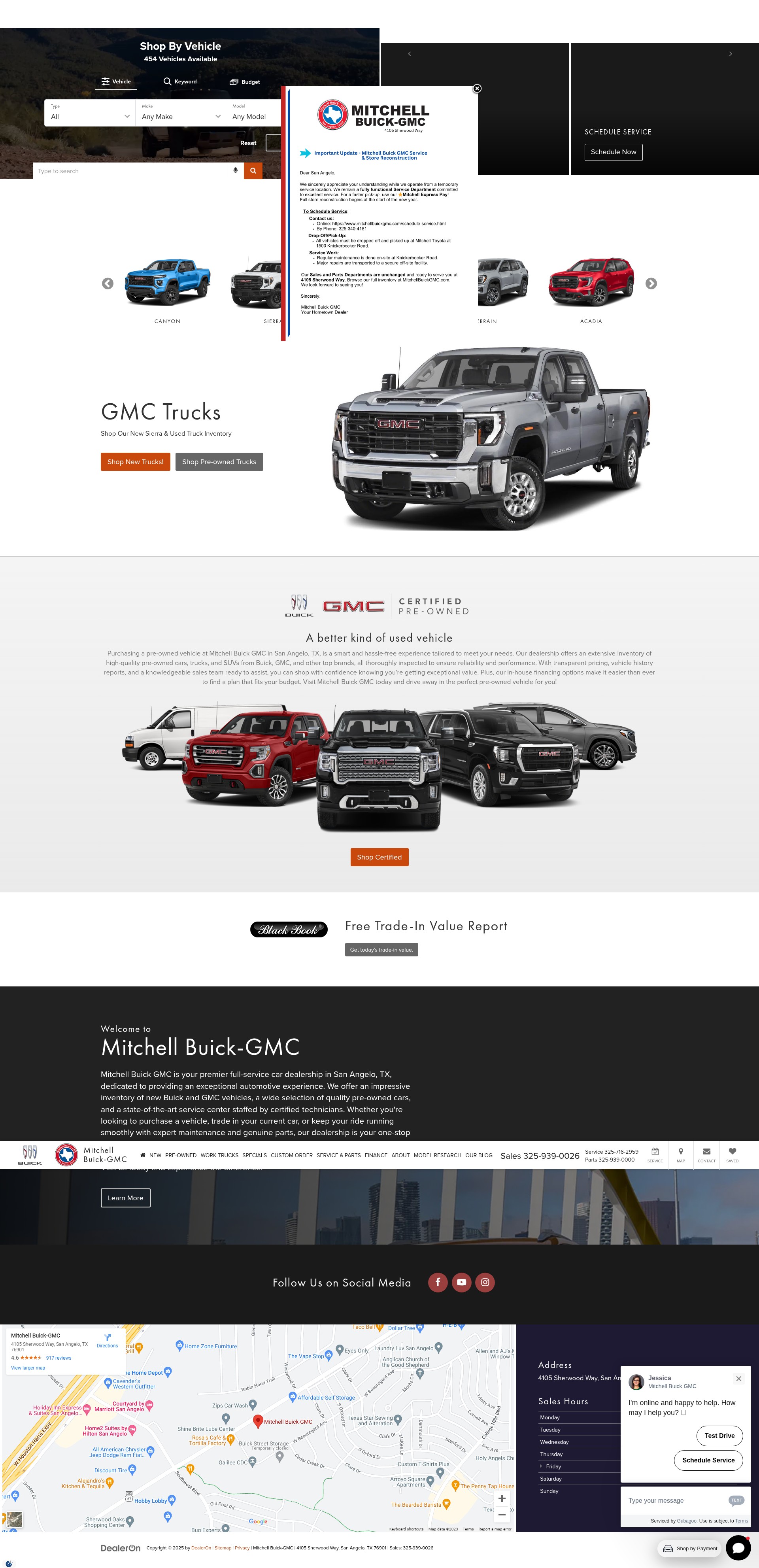 Screenshot of www.mitchellbuickgmc.com