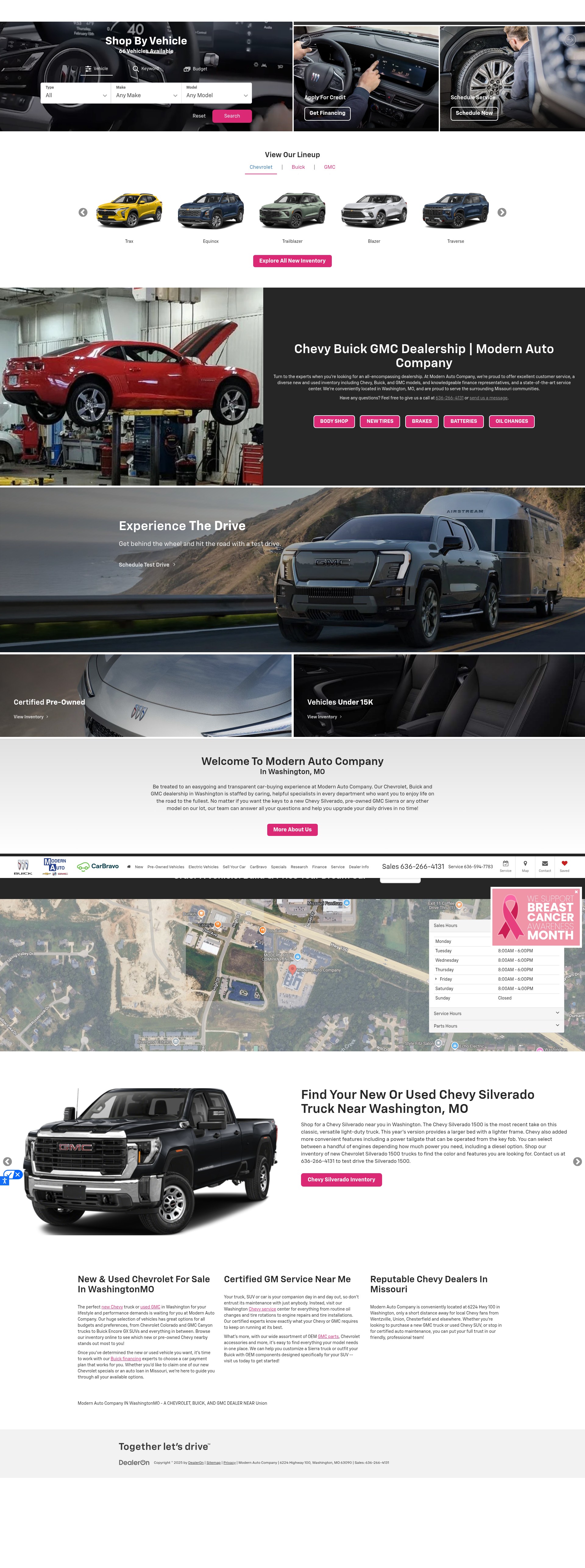 Screenshot of www.modernautoco.com
