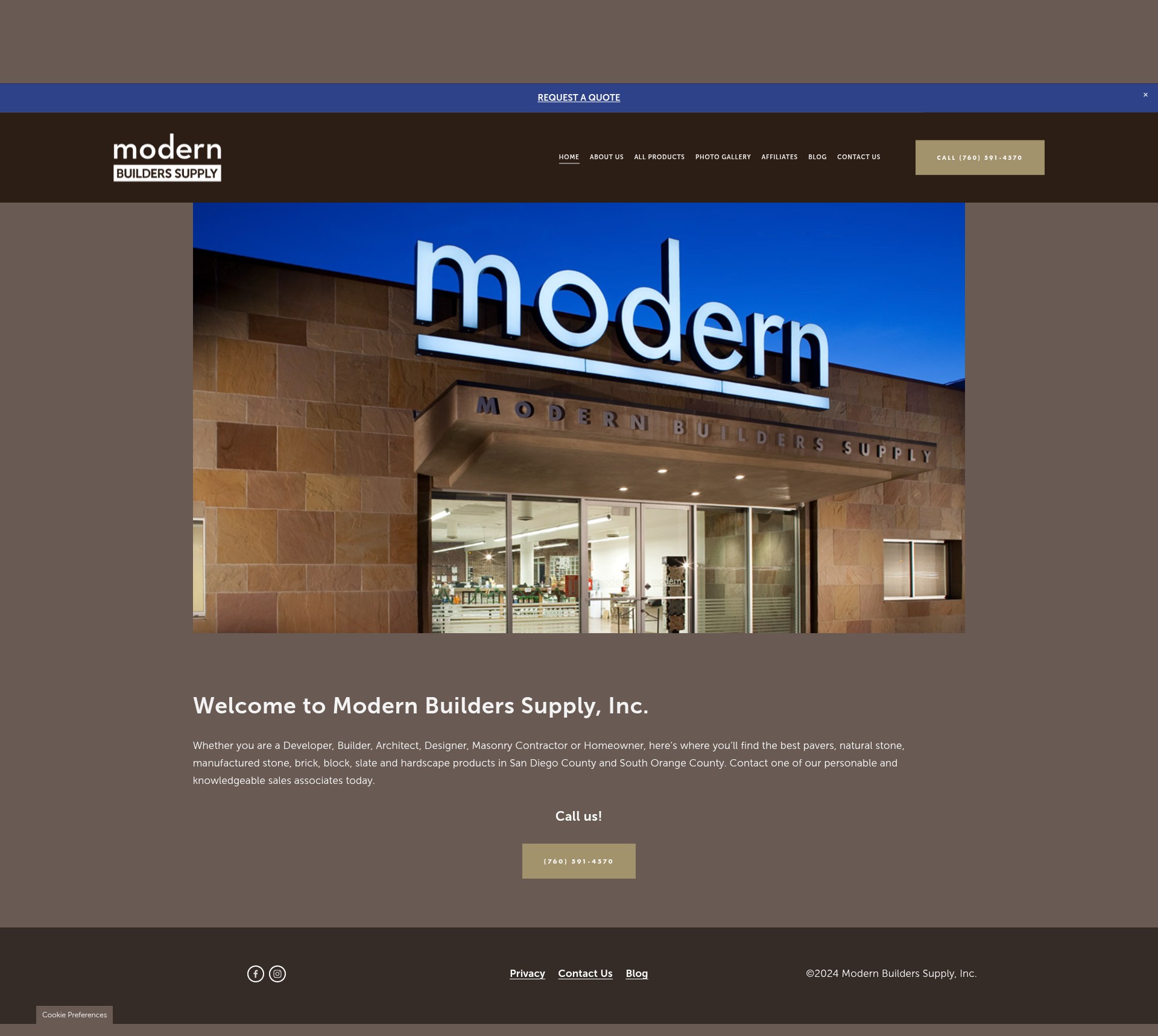 Screenshot of www.modernbuilders.net