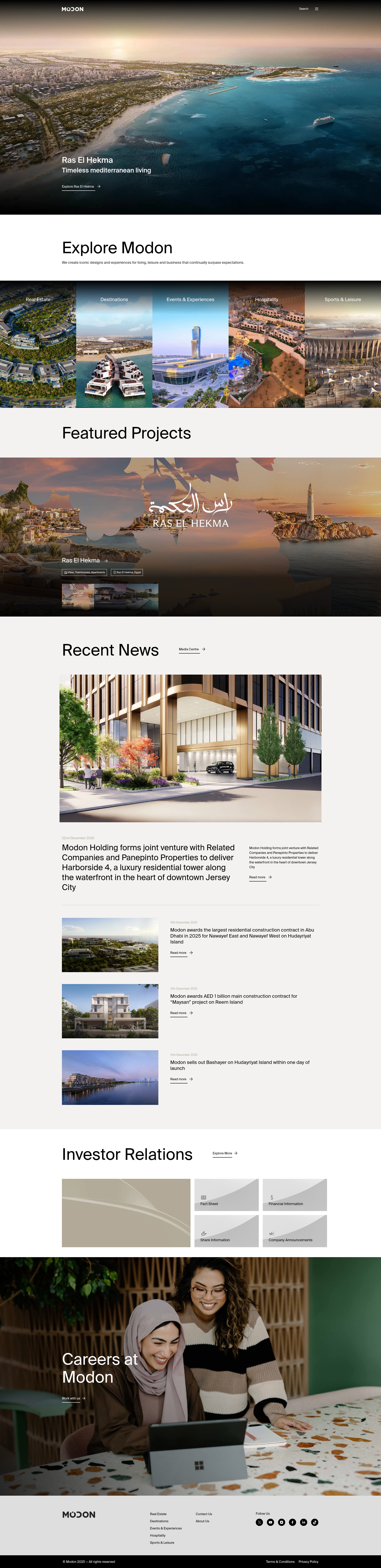 Screenshot of www.modon.com
