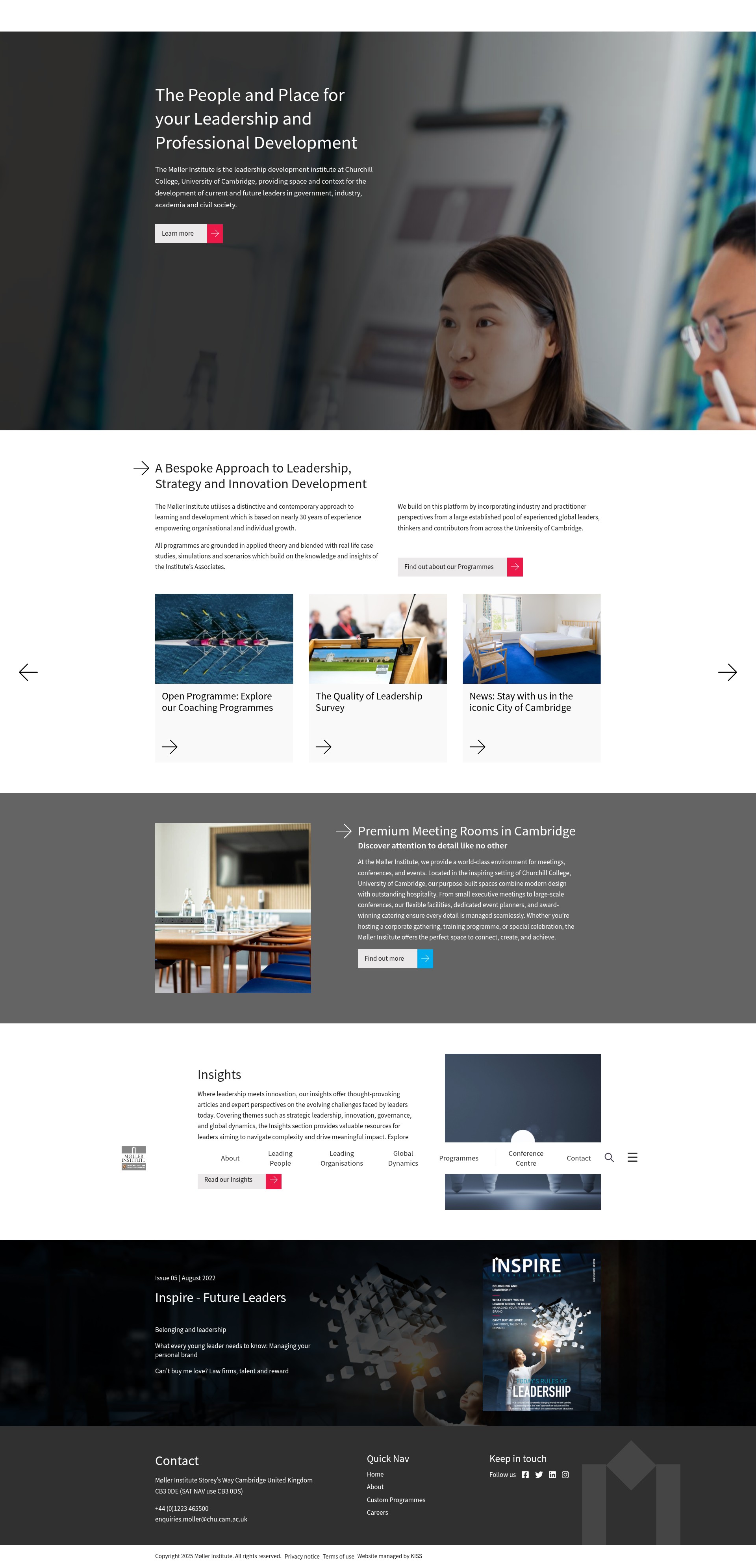 Screenshot of www.mollerinstitute.com