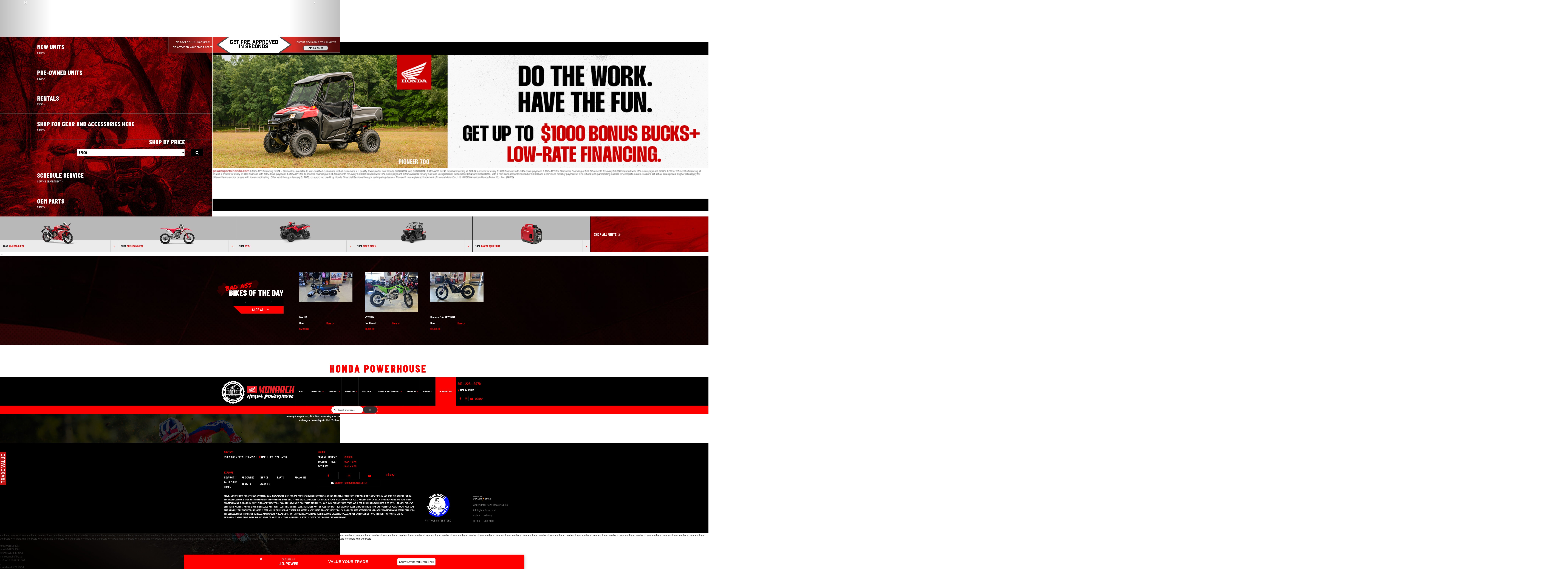 Screenshot of www.monarchhonda.com
