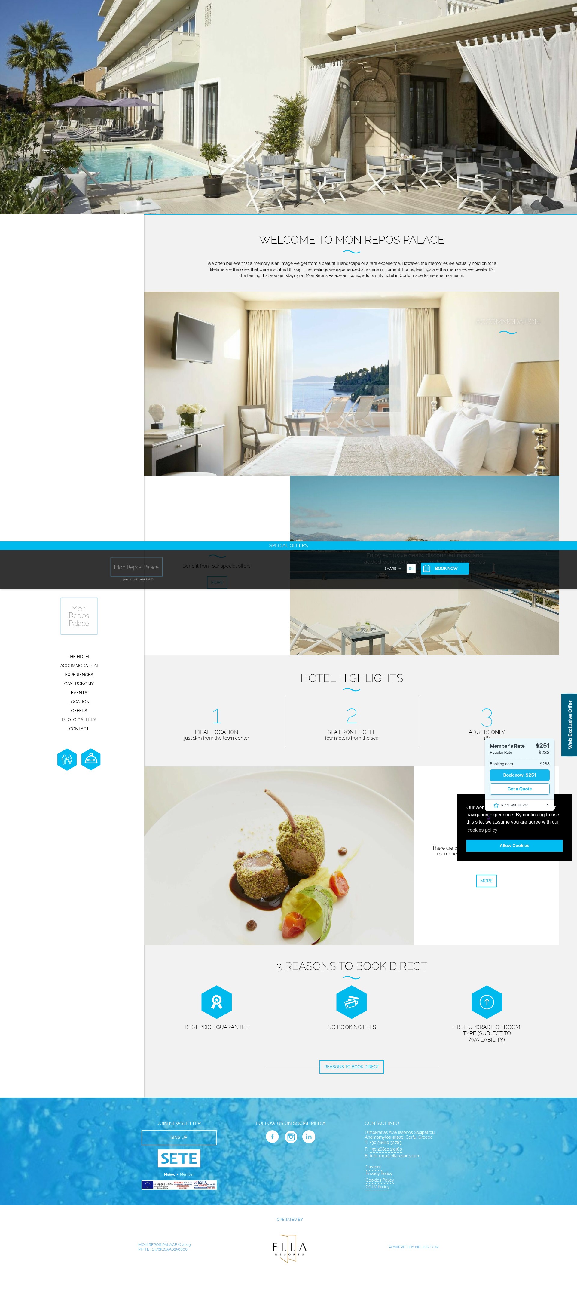Screenshot of www.monrepospalace.com