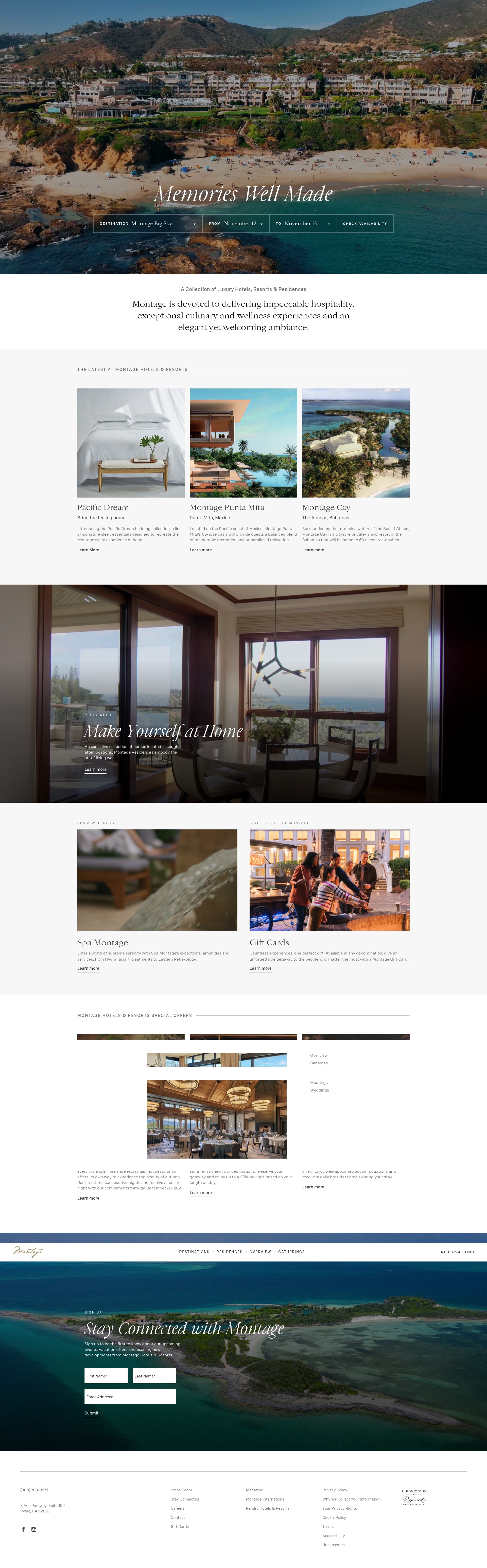 Screenshot of www.montage.com