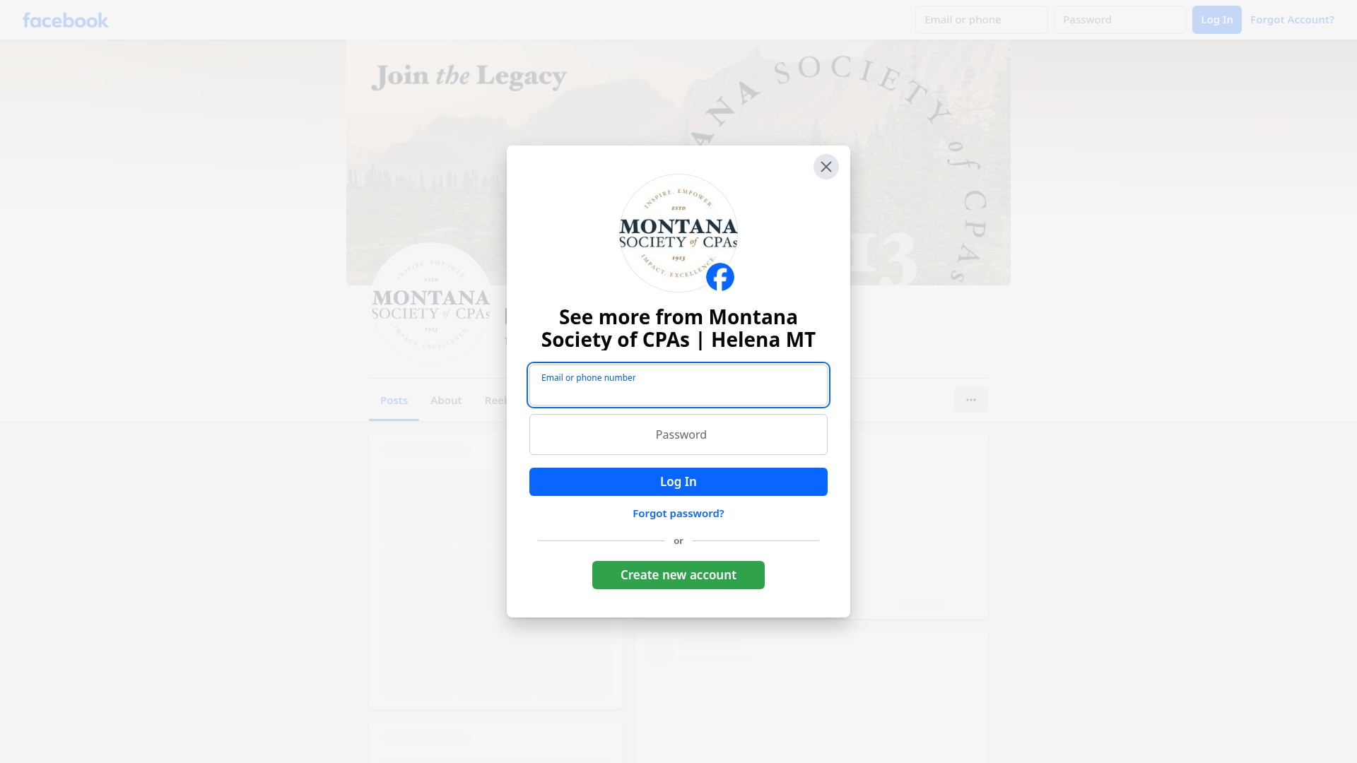 Screenshot of www.montana.cpa