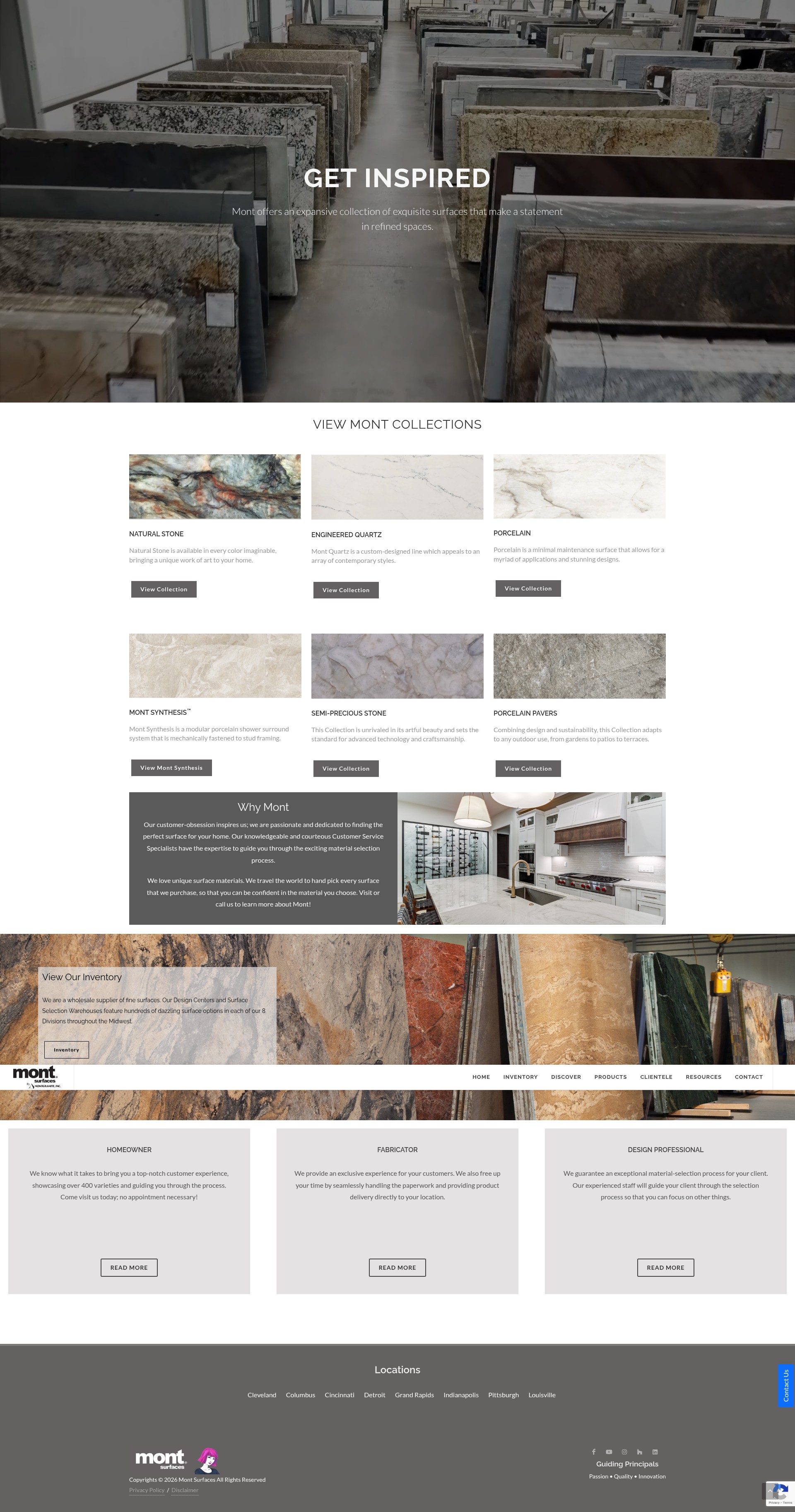 Screenshot of www.montsurfaces.com