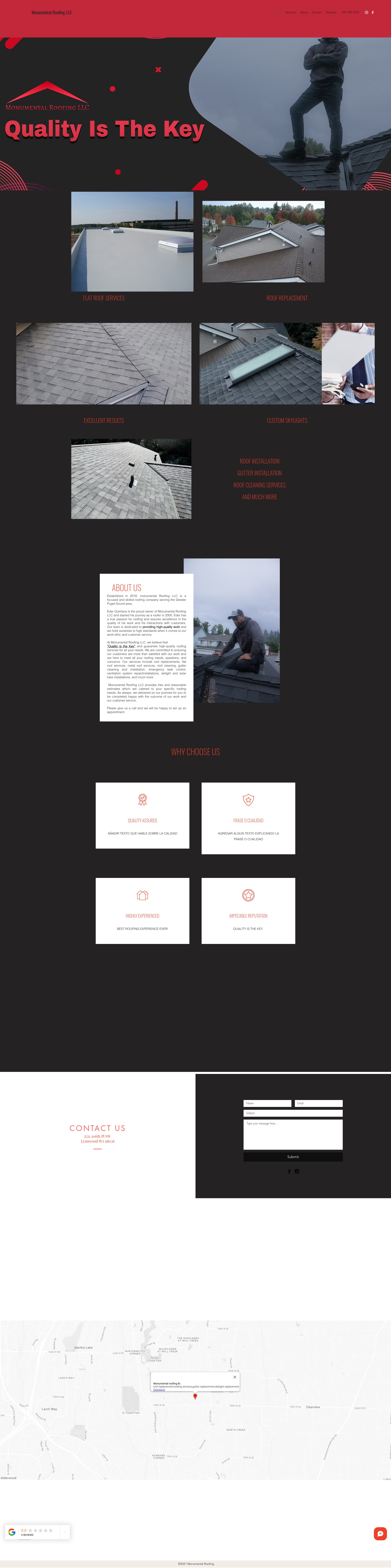 Screenshot of www.monumentalroofingllc.net