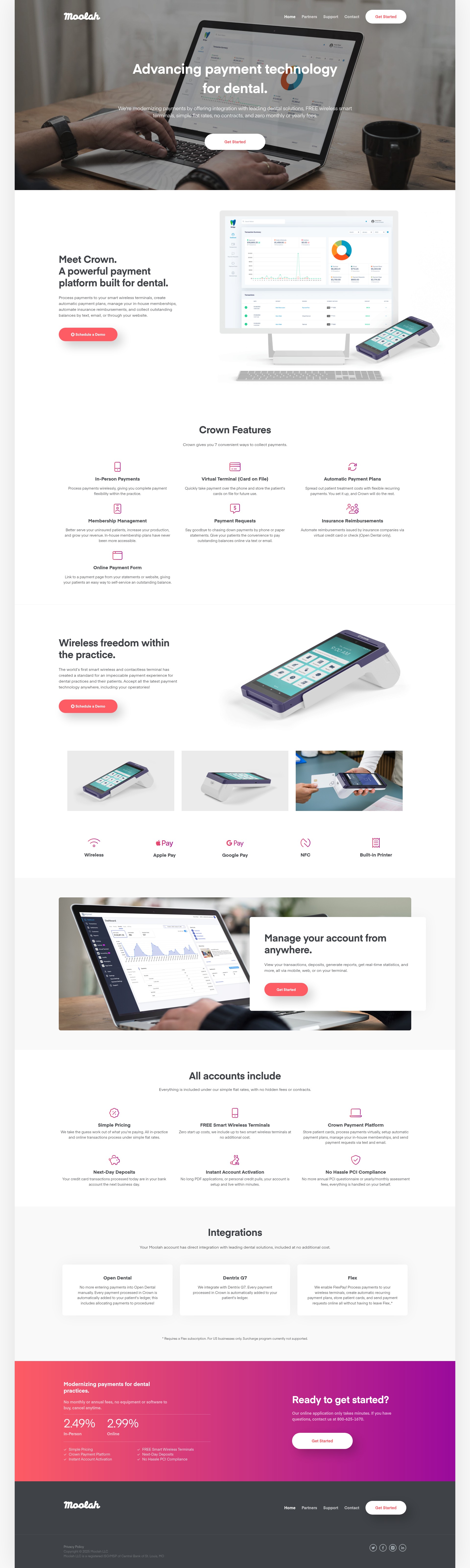 Screenshot of www.moolah.cc