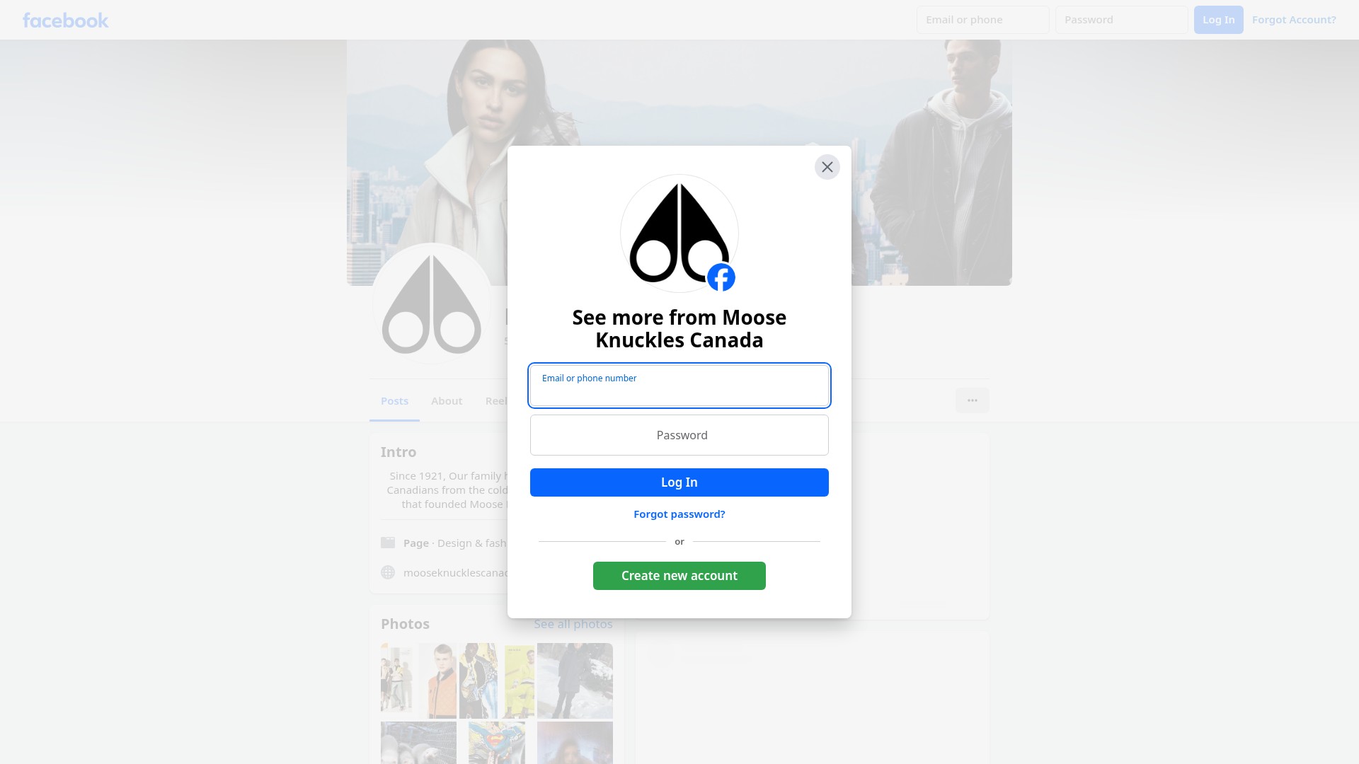Screenshot of www.mooseknucklescanada.com