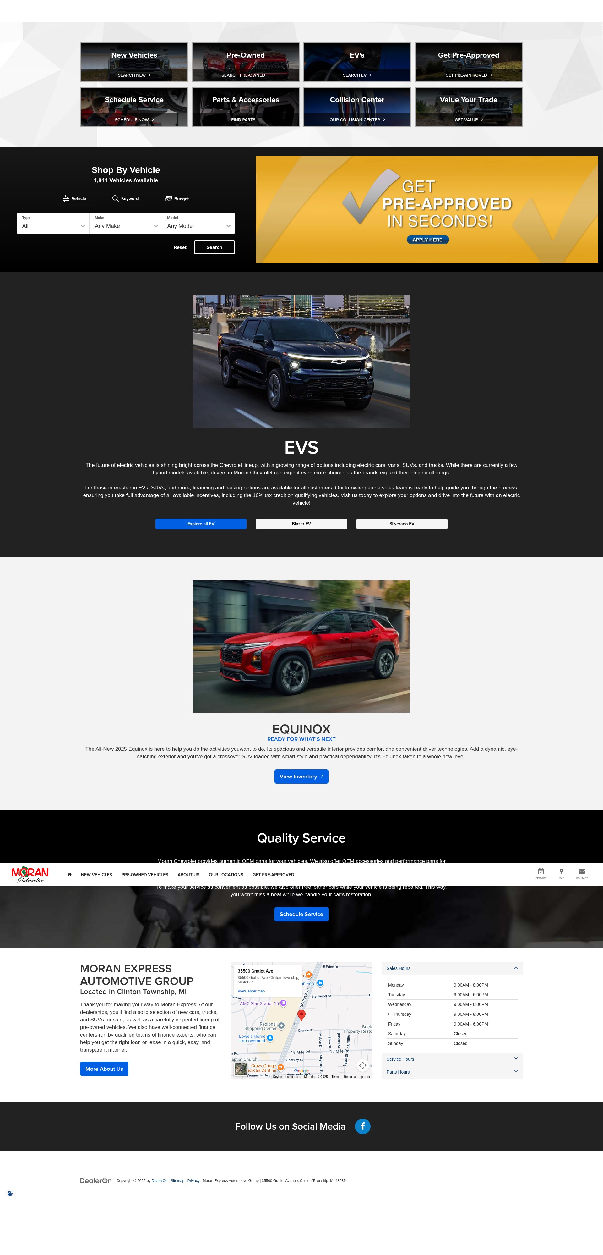 Screenshot of www.moranexpress.com
