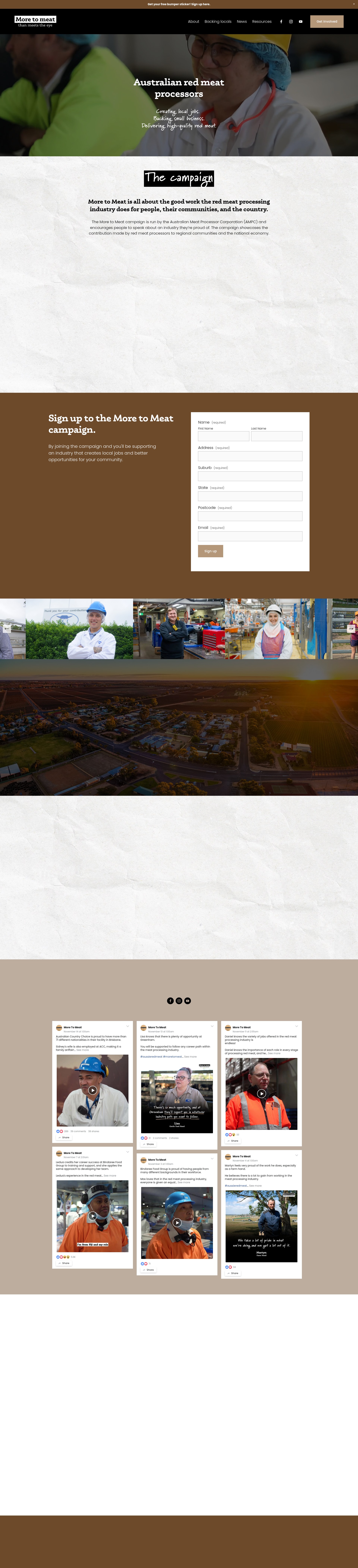 Screenshot of www.moretomeat.com.au