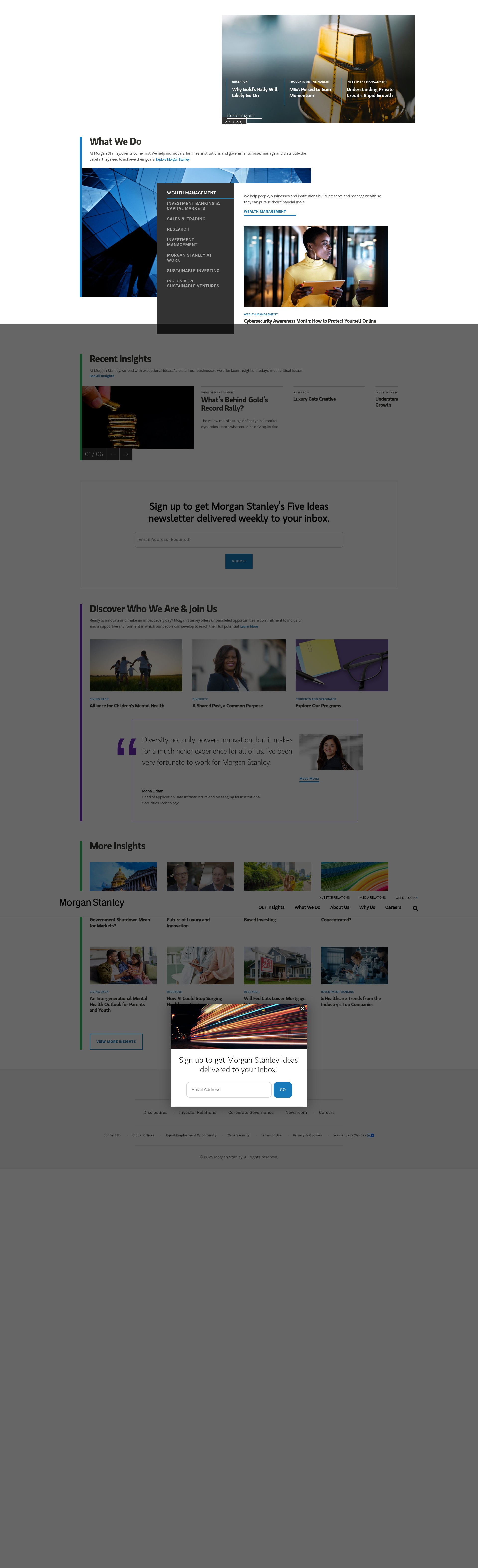 Screenshot of www.morganstanley.com