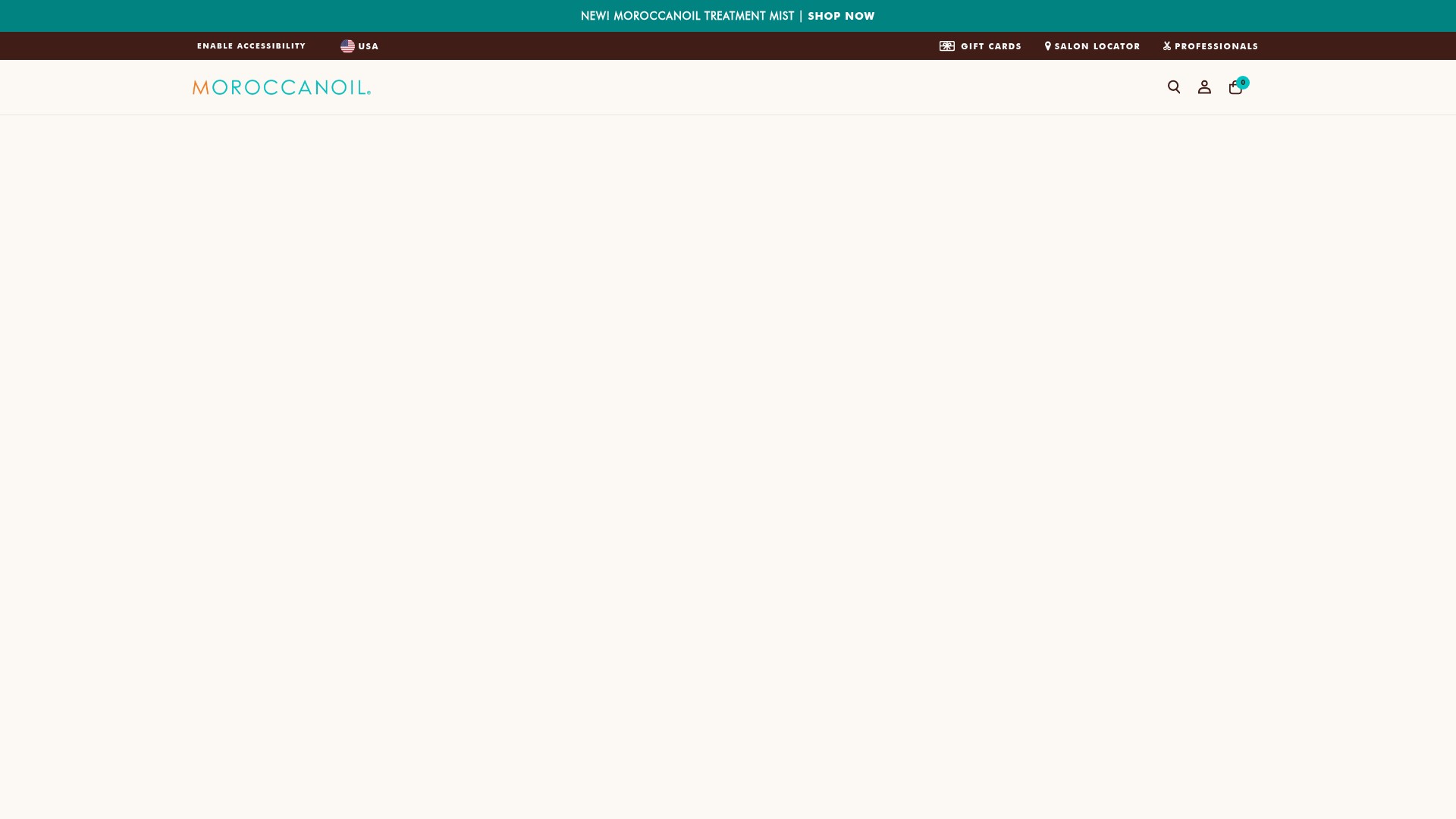 Screenshot of www.moroccanoil.com