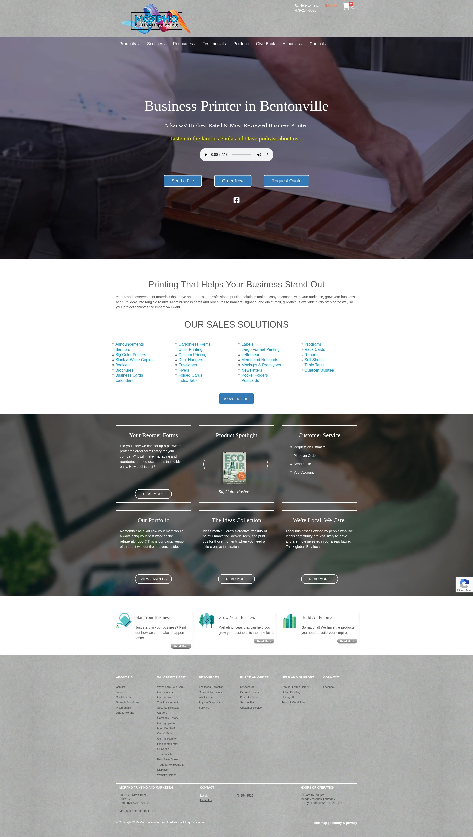 Screenshot of www.morphoprinting.com