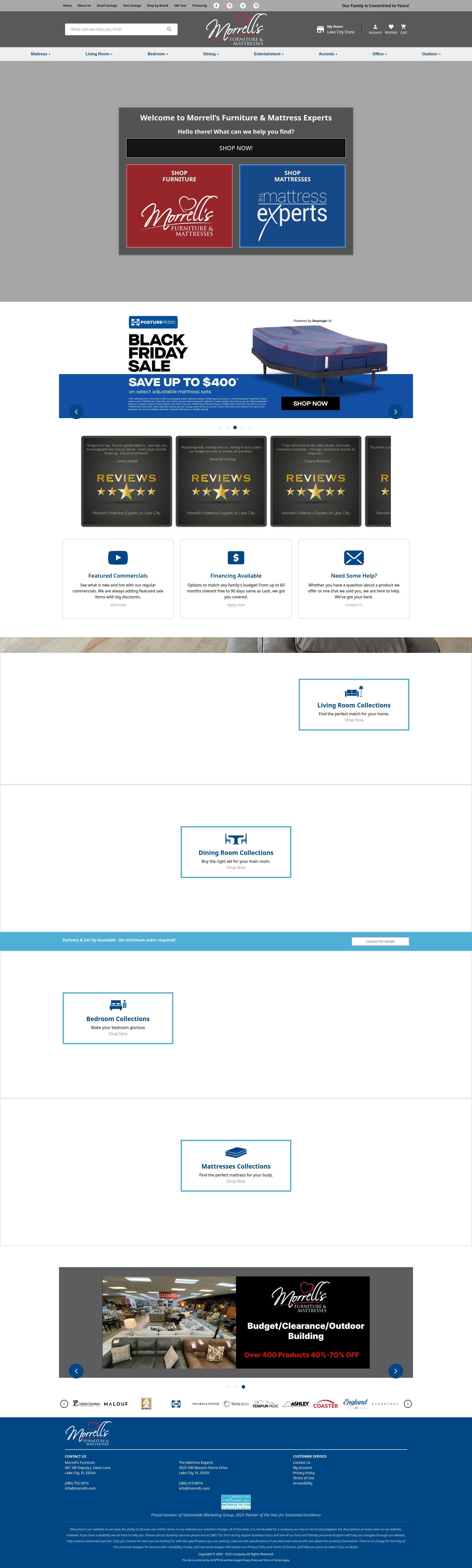 Screenshot of www.morrells.com