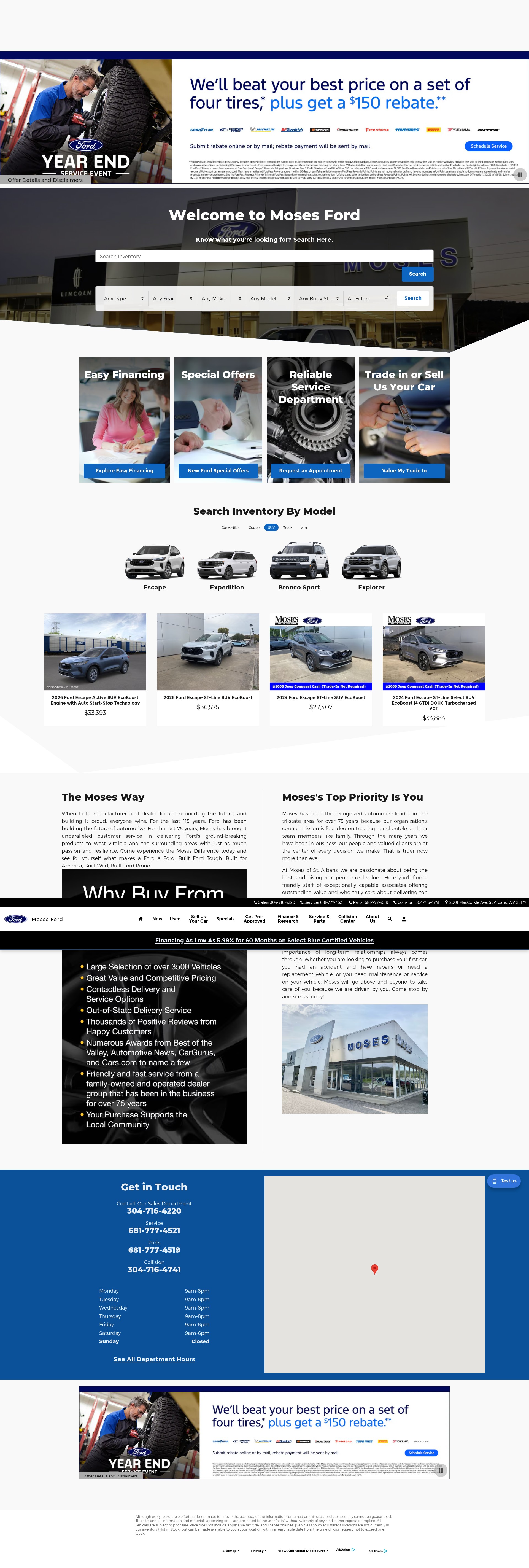 Screenshot of www.mosesford.com