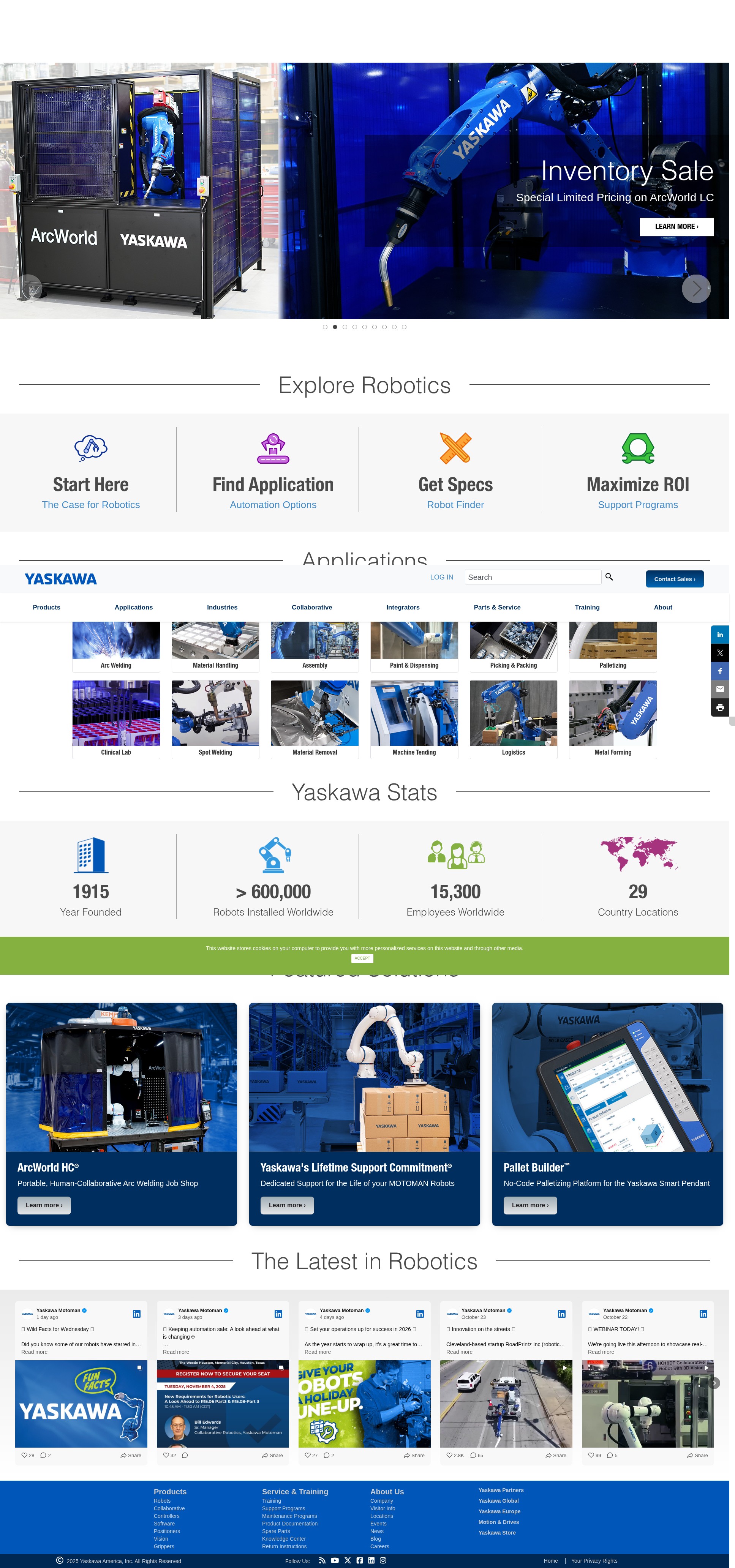 Screenshot of www.motoman.com